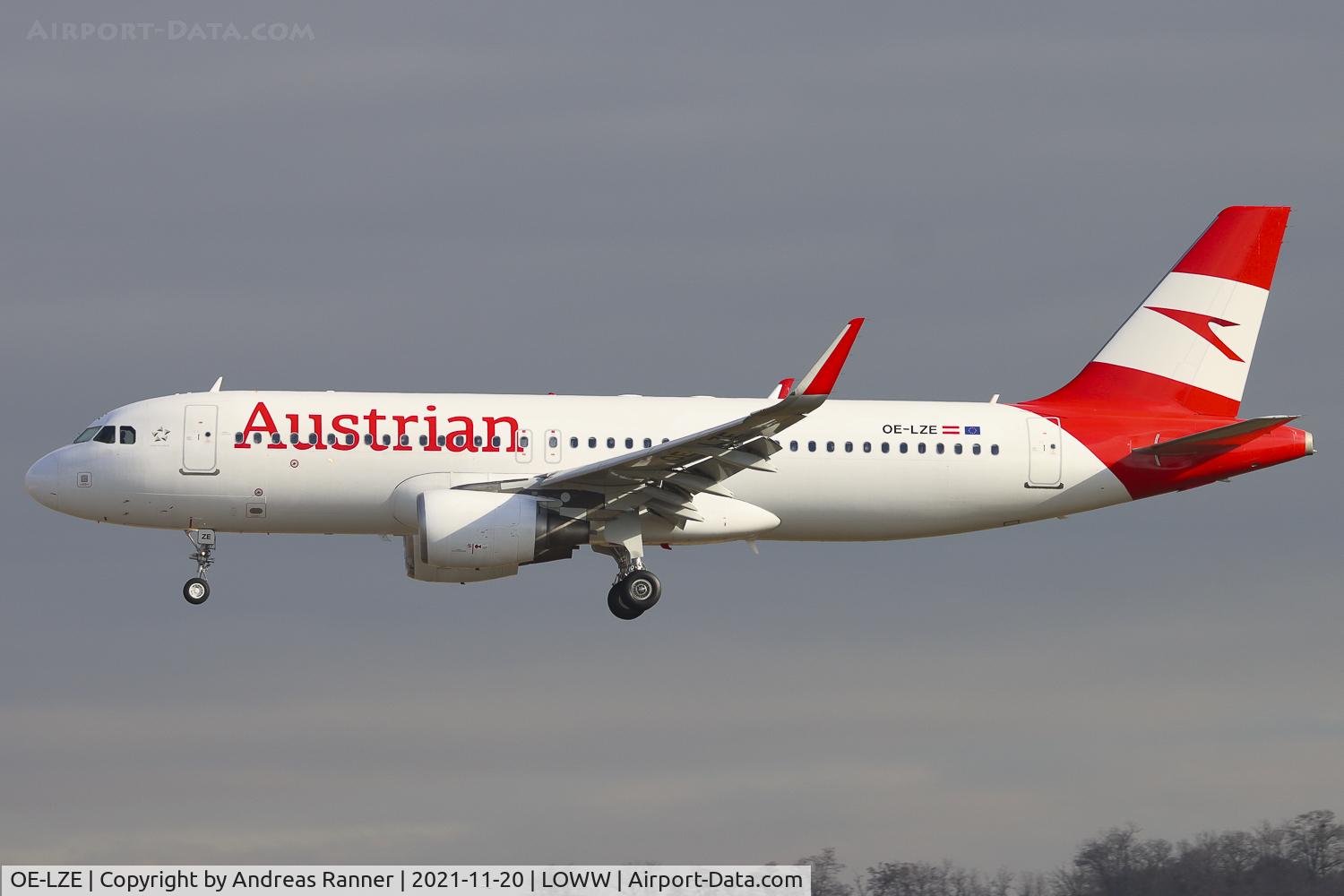 OE-LZE, 2013 Airbus A320-214 C/N 5754, Austrian Airlines A320