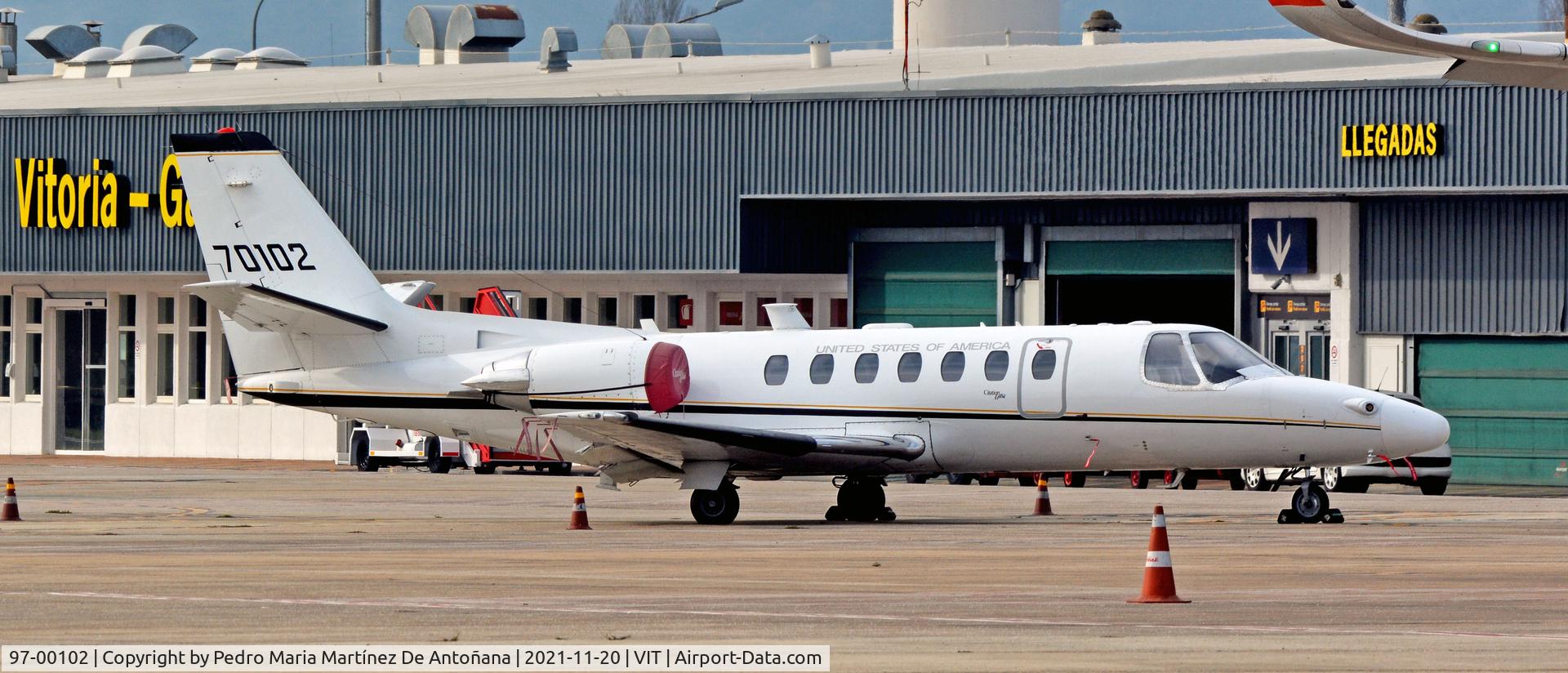97-00102, 1997 Cessna 560 Citation UC-35A C/N 560-0456, Aeropuerto de Foronda - Vitoria-Gasteiz - Euskadi - España