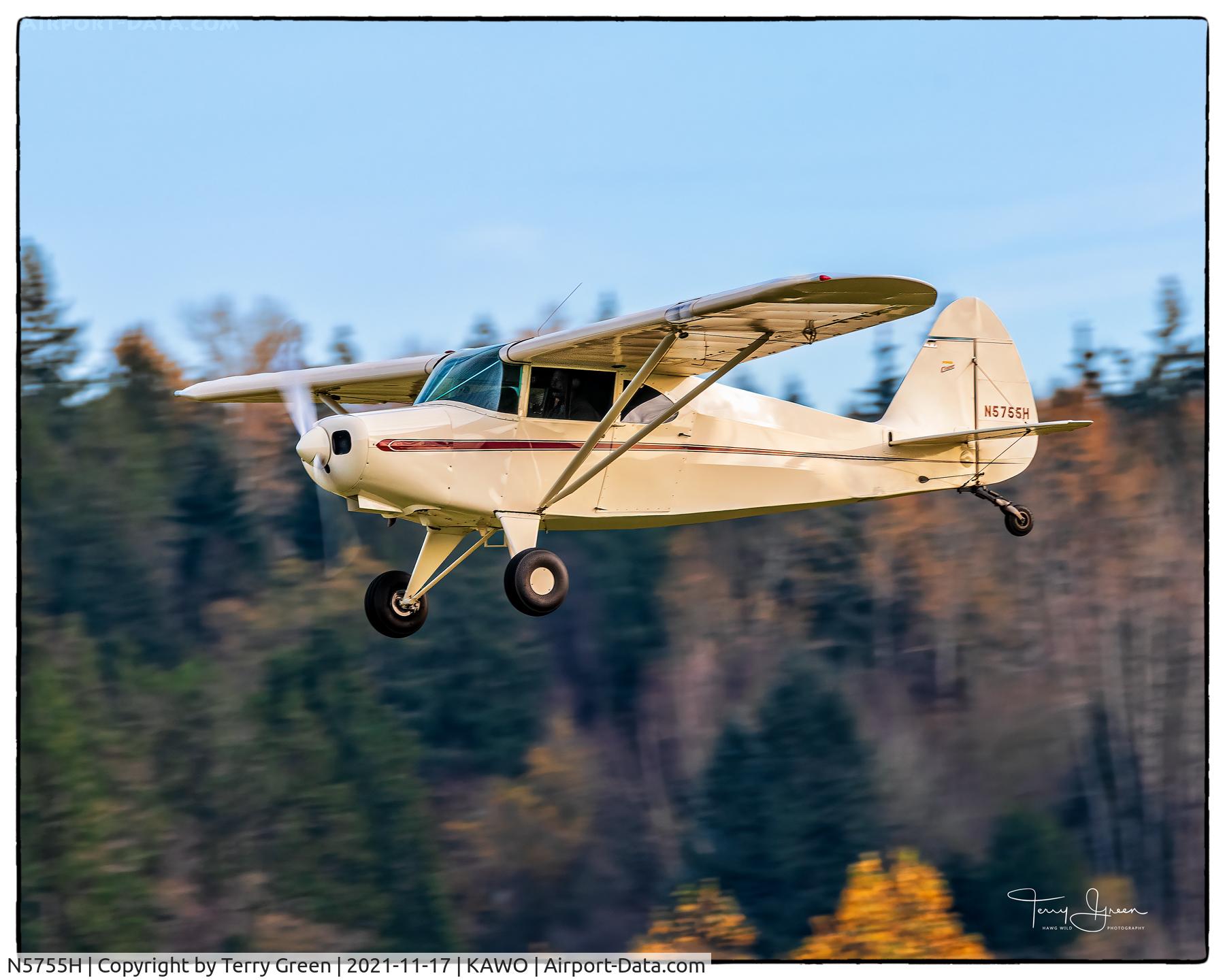 N5755H, 1949 Piper PA-16 Clipper C/N 16-367, KAWO