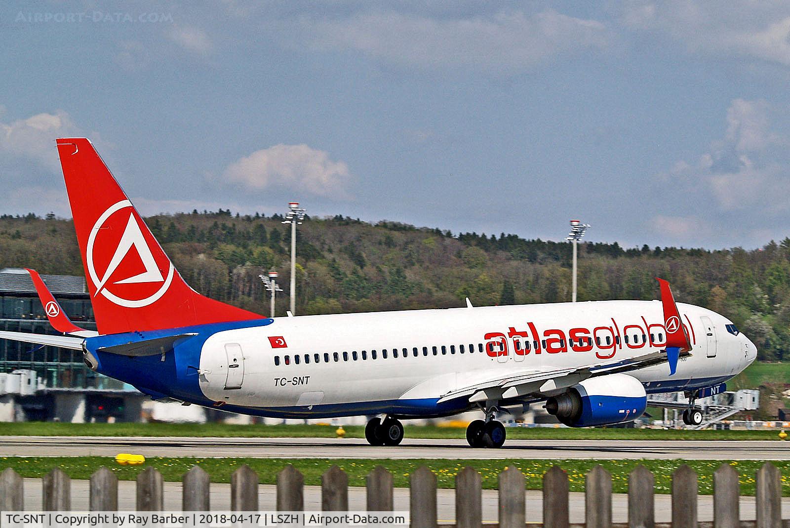 TC-SNT, 2010 Boeing 737-8HC C/N 40755, TC-SNT   Boeing 737-8HC [40755] (AtlasGlobal) Zurich~HB 17/04/2018