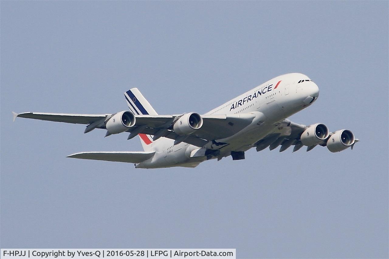 F-HPJJ, 2013 Airbus A380-861 C/N 115, Airbus A380-861, Climbing from rwy 06R, Roissy Charles De Gaulle airport (LFPG-CDG)
