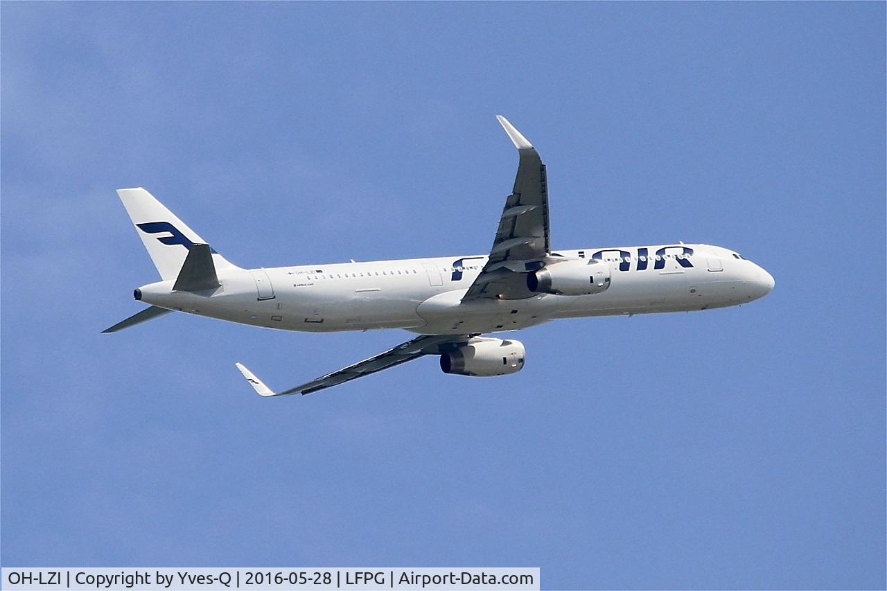 OH-LZI, 2013 Airbus A321-231 C/N 5922, Airbus A321-231, Climbing from rwy 06R, Roissy Charles De Gaulle airport (LFPG-CDG)