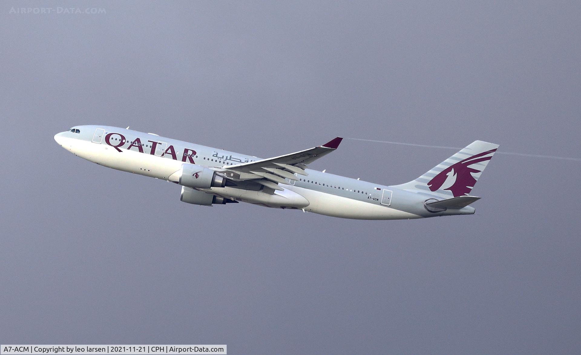 A7-ACM, 2007 Airbus A330-202 C/N 849, Copenhagen 21.11.2021