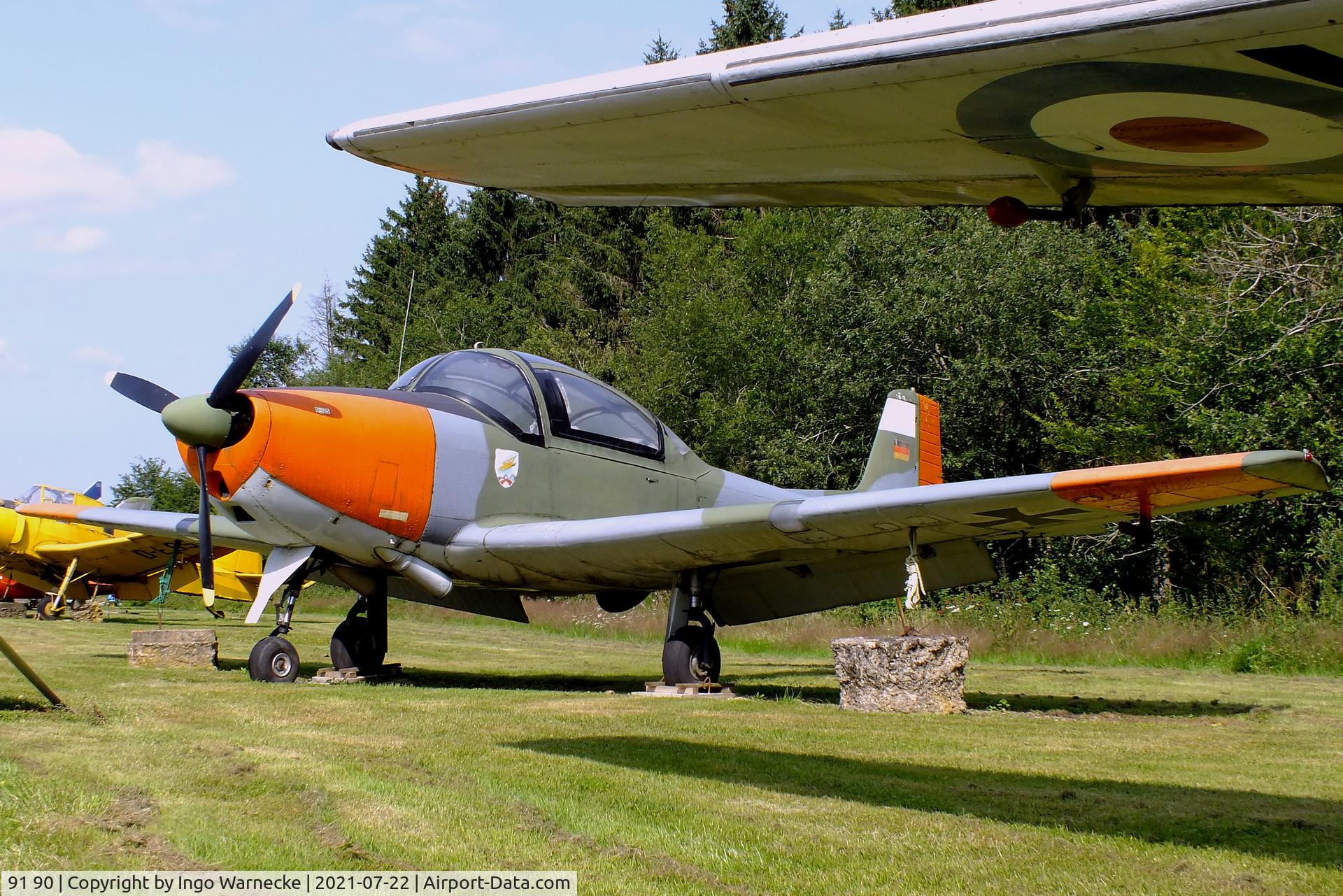 91 90, Piaggio P-149D C/N 275, Piaggio P.149D at the Flugausstellung P. Junior, Hermeskeil