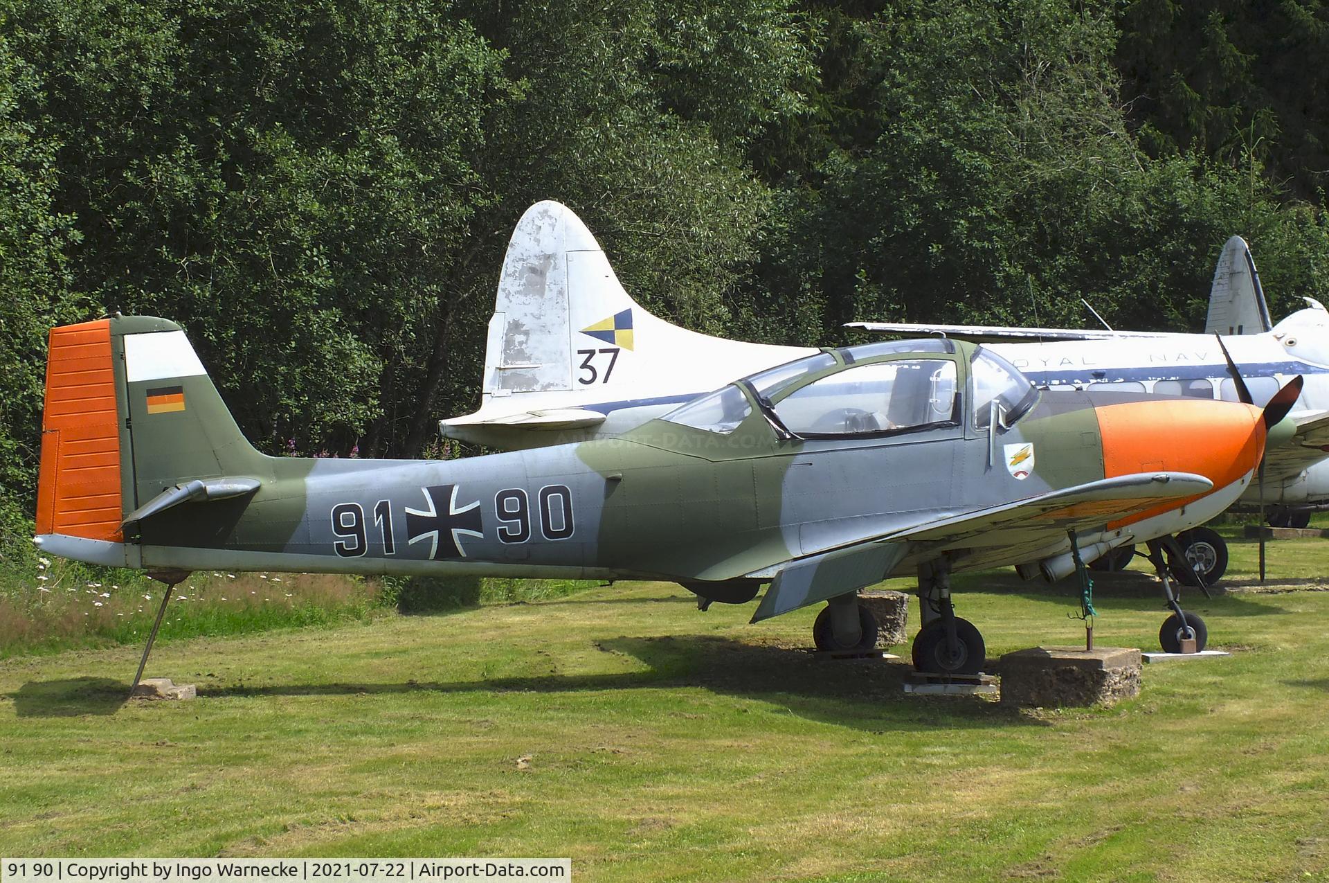91 90, Piaggio P-149D C/N 275, Piaggio P.149D at the Flugausstellung P. Junior, Hermeskeil