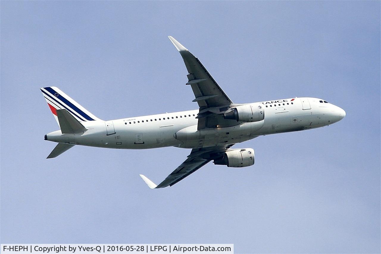 F-HEPH, 2013 Airbus A320-214 C/N 5869, Airbus A320-214, Climbing from rwy 06R, Roissy Charles De Gaulle airport (LFPG-CDG)