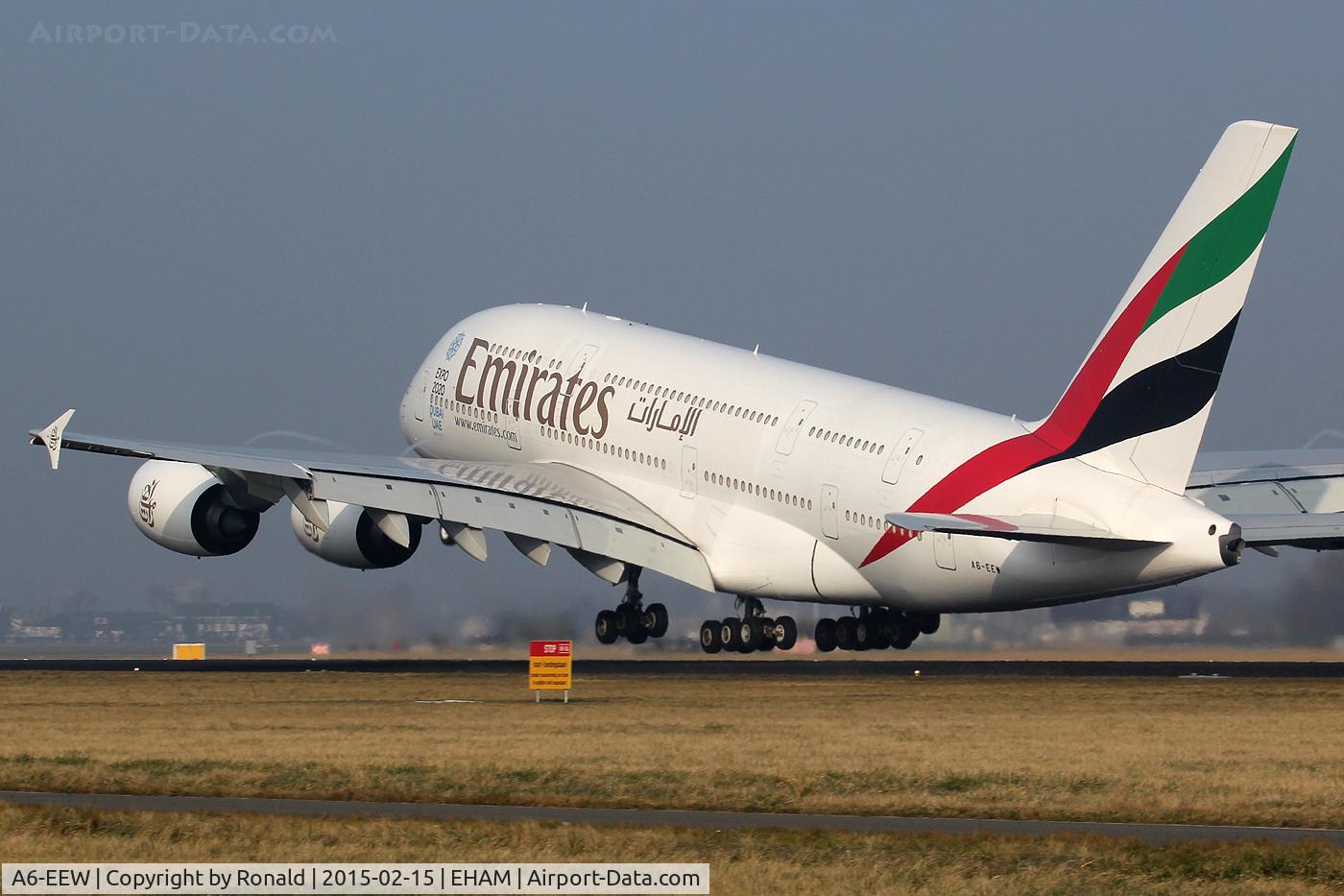 A6-EEW, 2013 Airbus A380-861 C/N 153, at spl