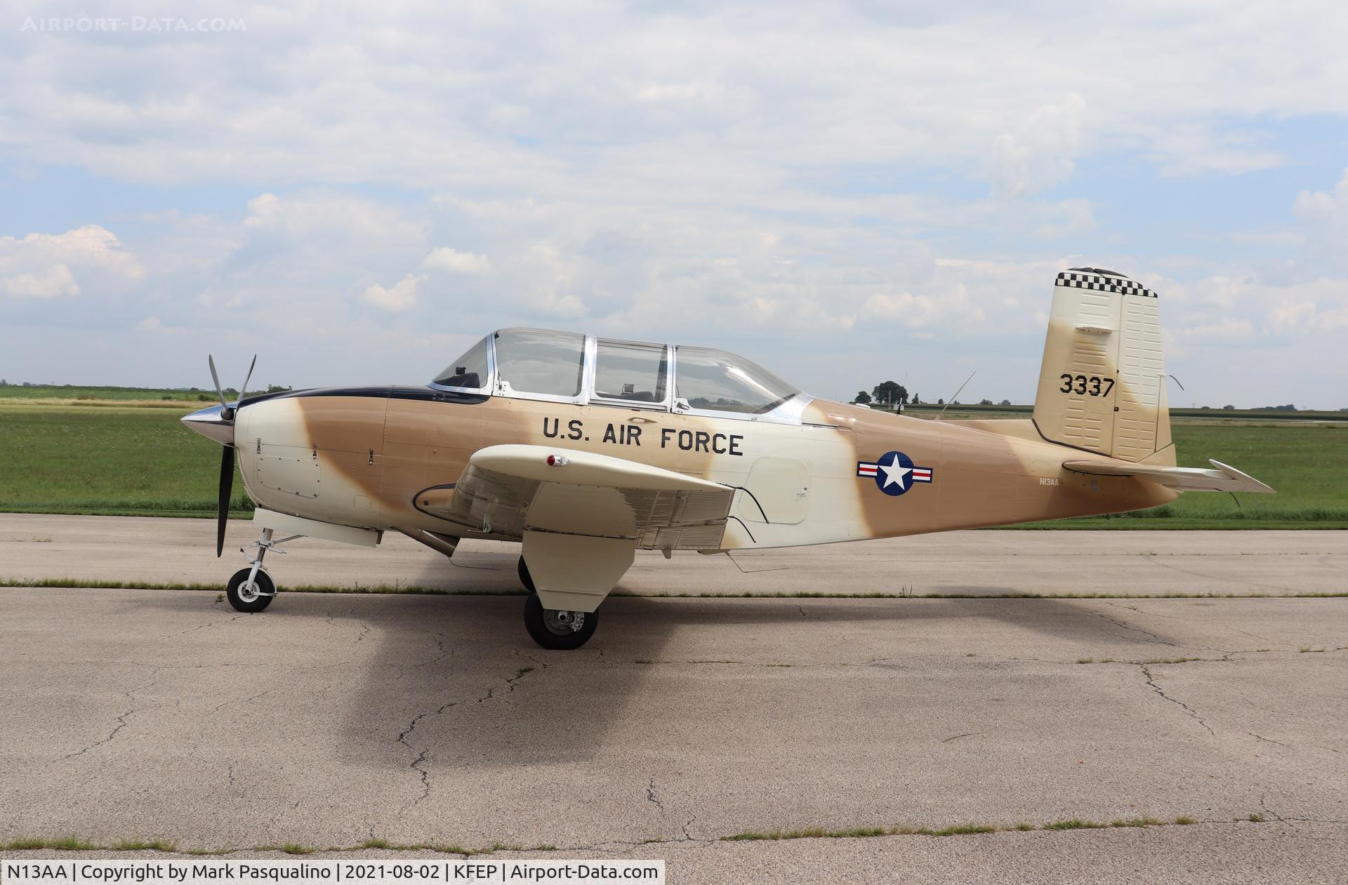 N13AA, 1954 Beech T-34A (A45) Mentor Mentor C/N G-98, Beech T-34A