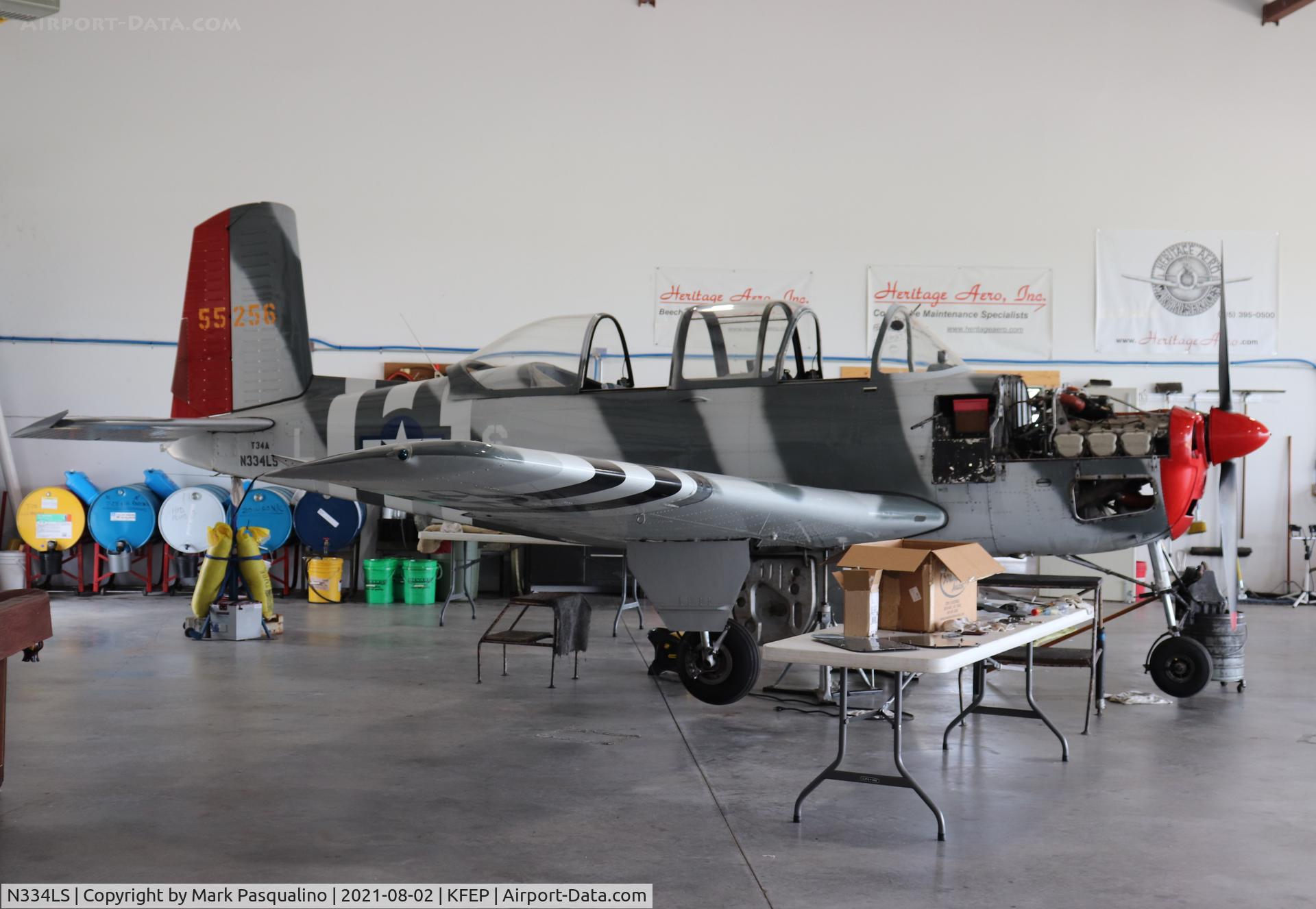 N334LS, 1956 Beech A45 C/N G-813, Beech T-34A