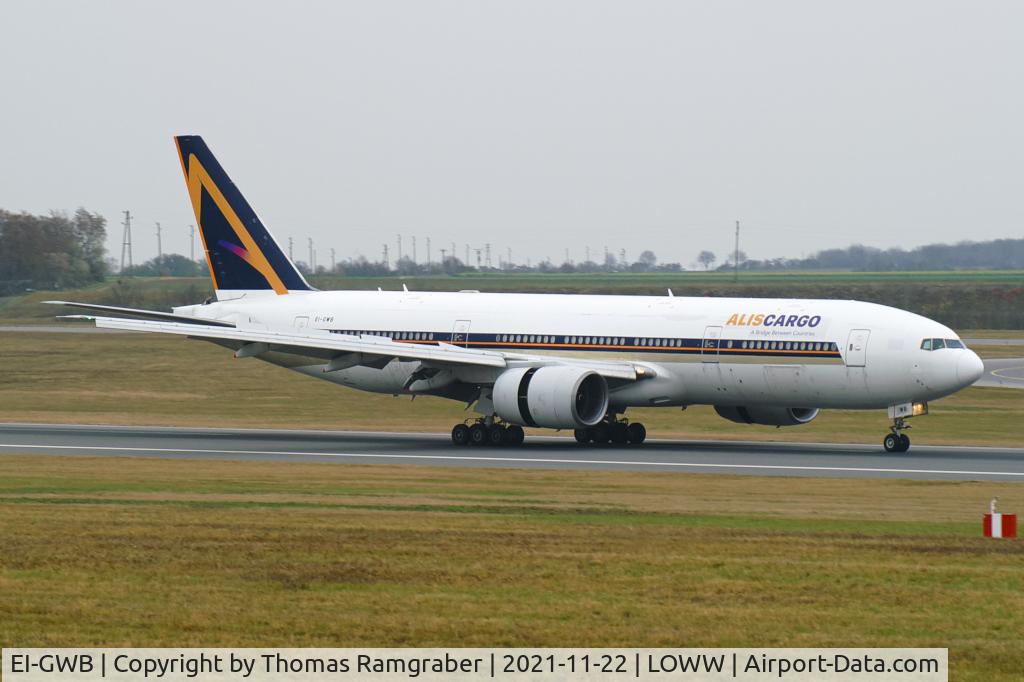 EI-GWB, 2002 Boeing 777-212(ER) C/N 30872, AlisCargo Airlines Boeing 777-212(ER) ex. Singapore Airlines (9V-SVG)