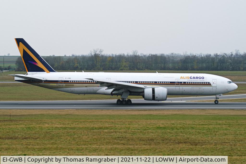 EI-GWB, 2002 Boeing 777-212(ER) C/N 30872, AlisCargo Airlines Boeing 777-212(ER) ex. Singapore Airlines (9V-SVG)