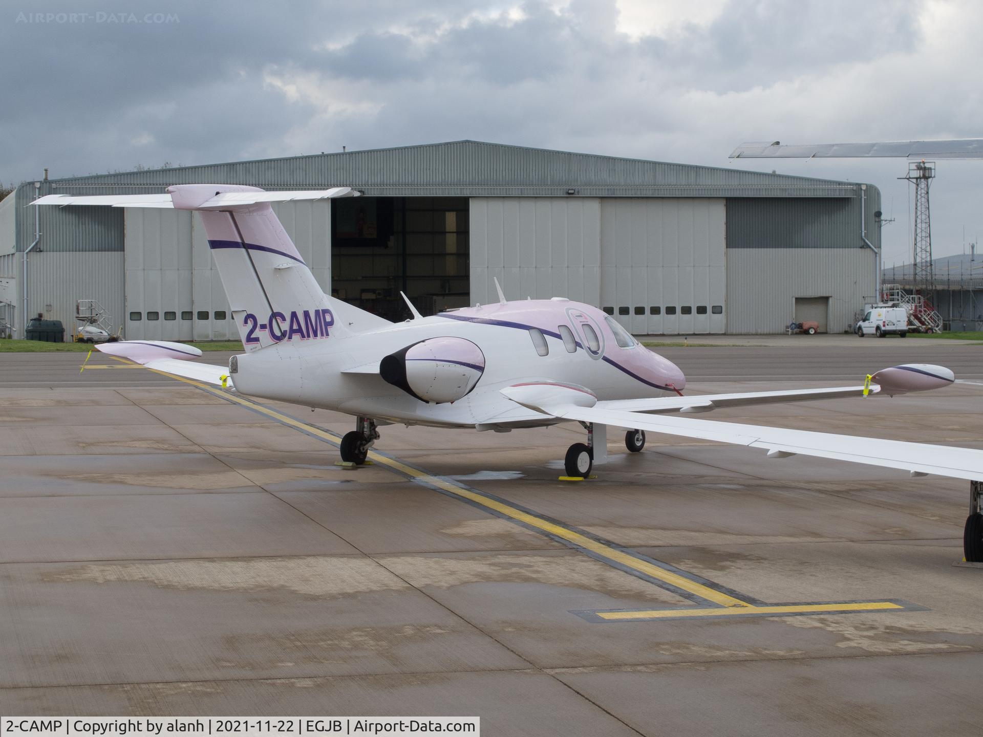 2-CAMP, 2007 Eclipse Aviation Corp EA500 C/N 000011, Parked at Guernsey