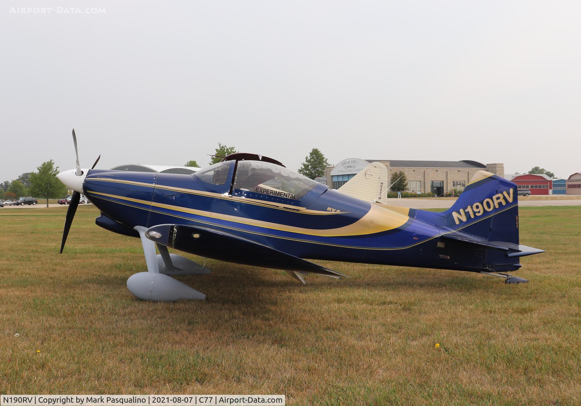 N190RV, 1998 Vans RV-6 C/N 30424, Vans RV-6