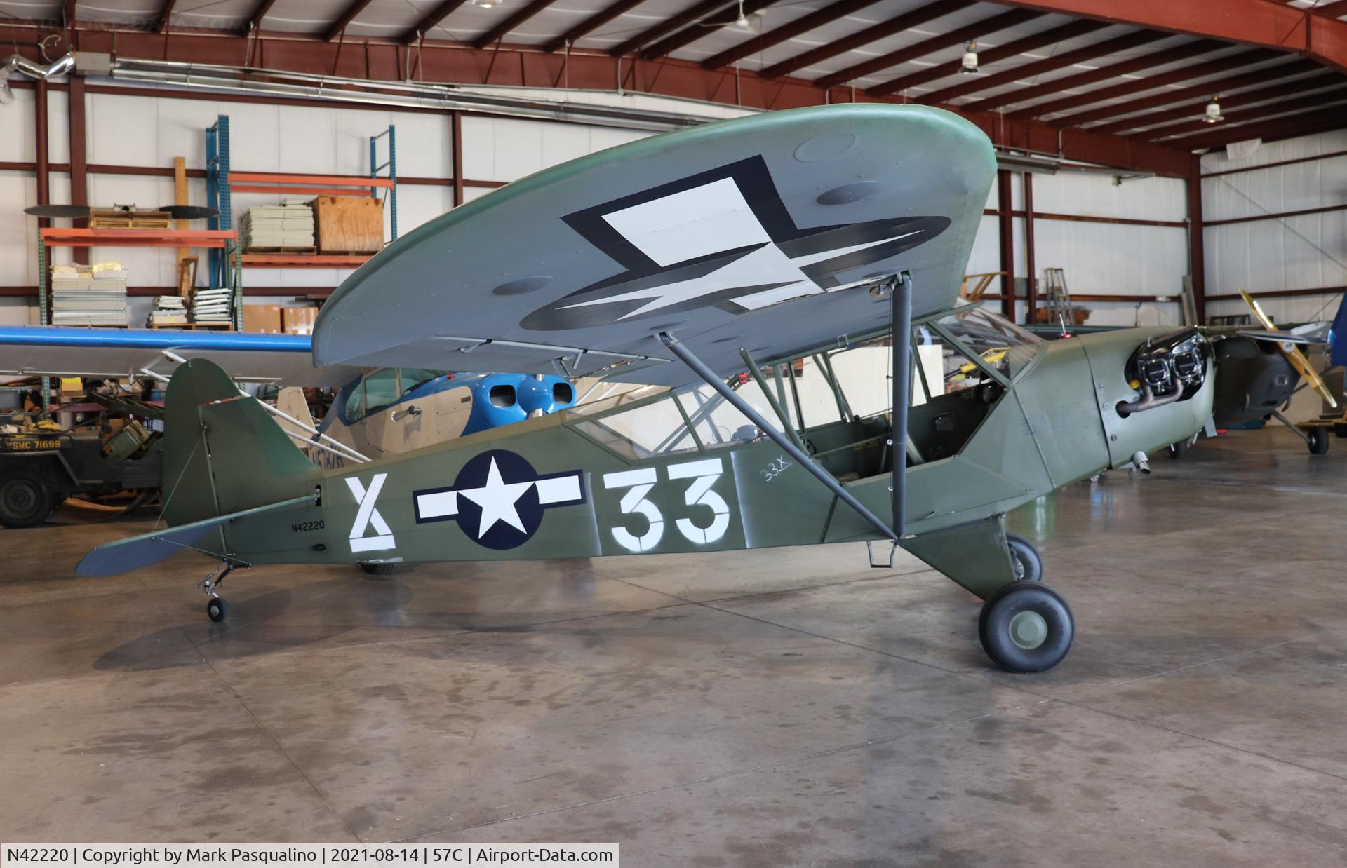 N42220, 1945 Piper J3C-65 Cub Cub C/N 14470, Piper L-4