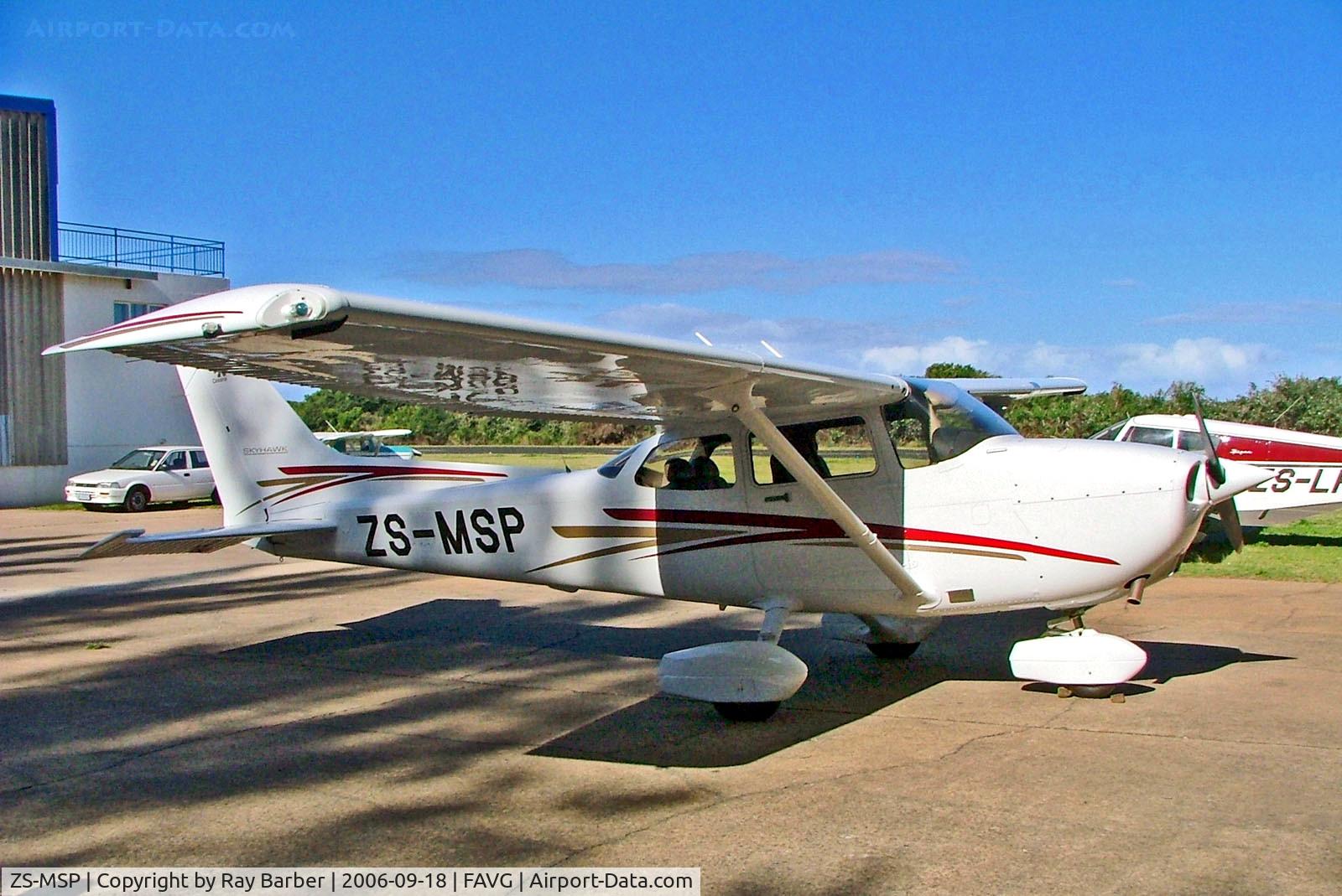 ZS-MSP, 2005 Cessna 172R C/N 17281267, ZS-MSP   Cessna 172R Skyhawk [172-81267] Durban-Virginia~ZS 18/09/2006