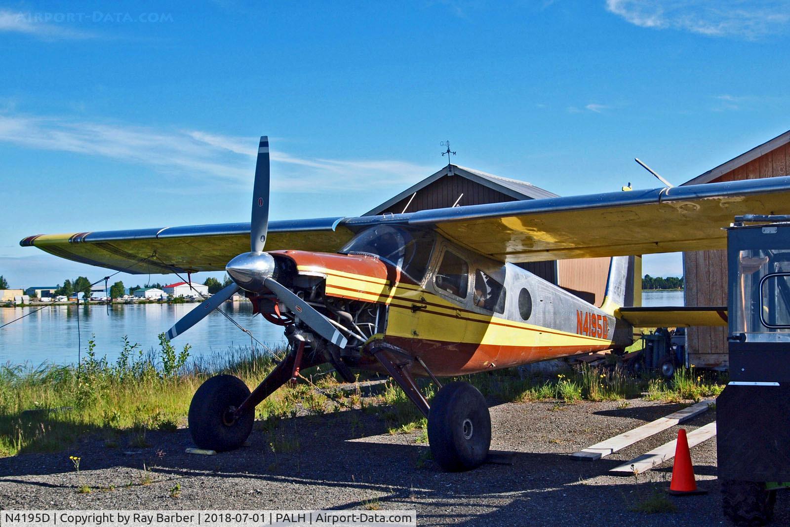N4195D, 1962 Helio H-395A Super Courier C/N 1008, N4195D   Helio H-395A Super Courier [1008] Lake Hood Seaplane Base~N 01/07/2018