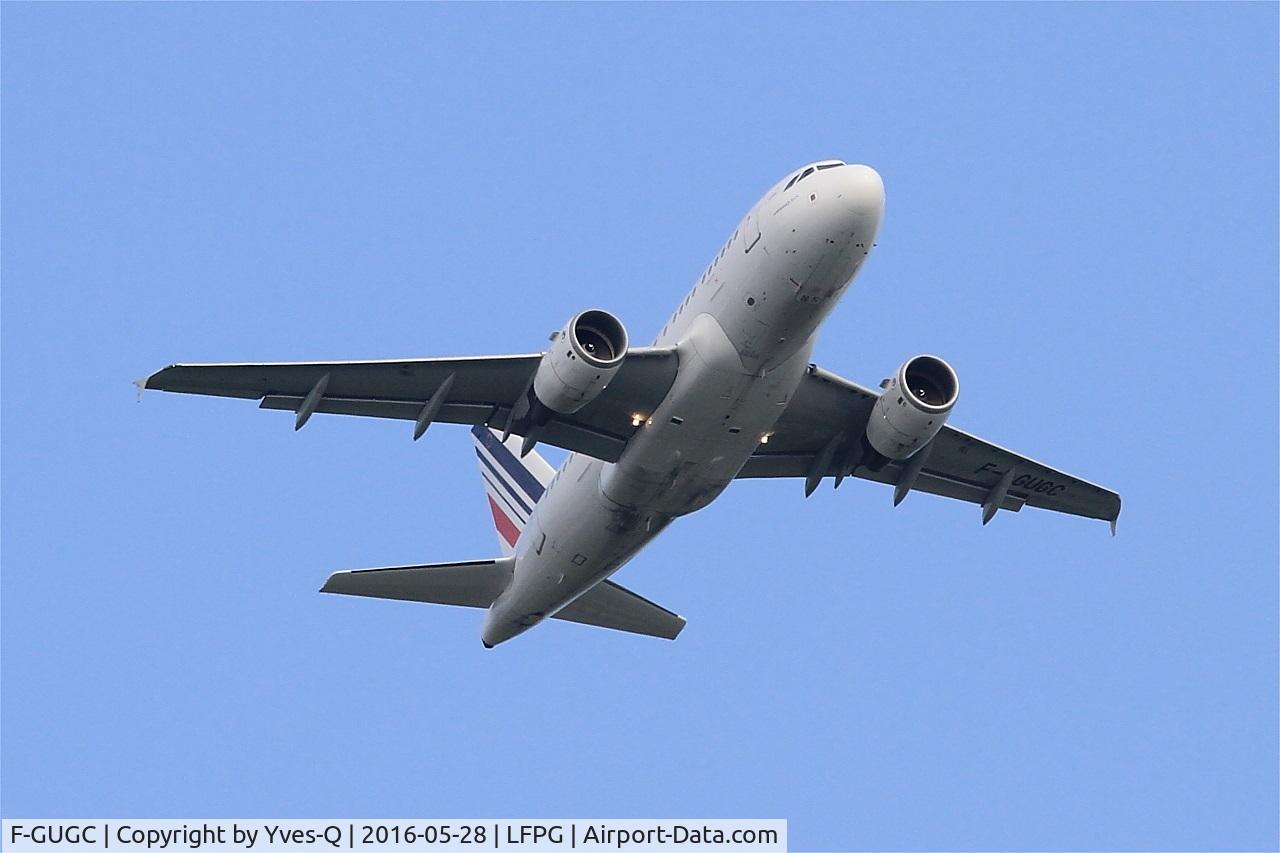 F-GUGC, 2002 Airbus A318-111 C/N 2071, Airbus A318-111, Take off rwy 06R, Roissy Charles De Gaulle airport (LFPG-CDG)