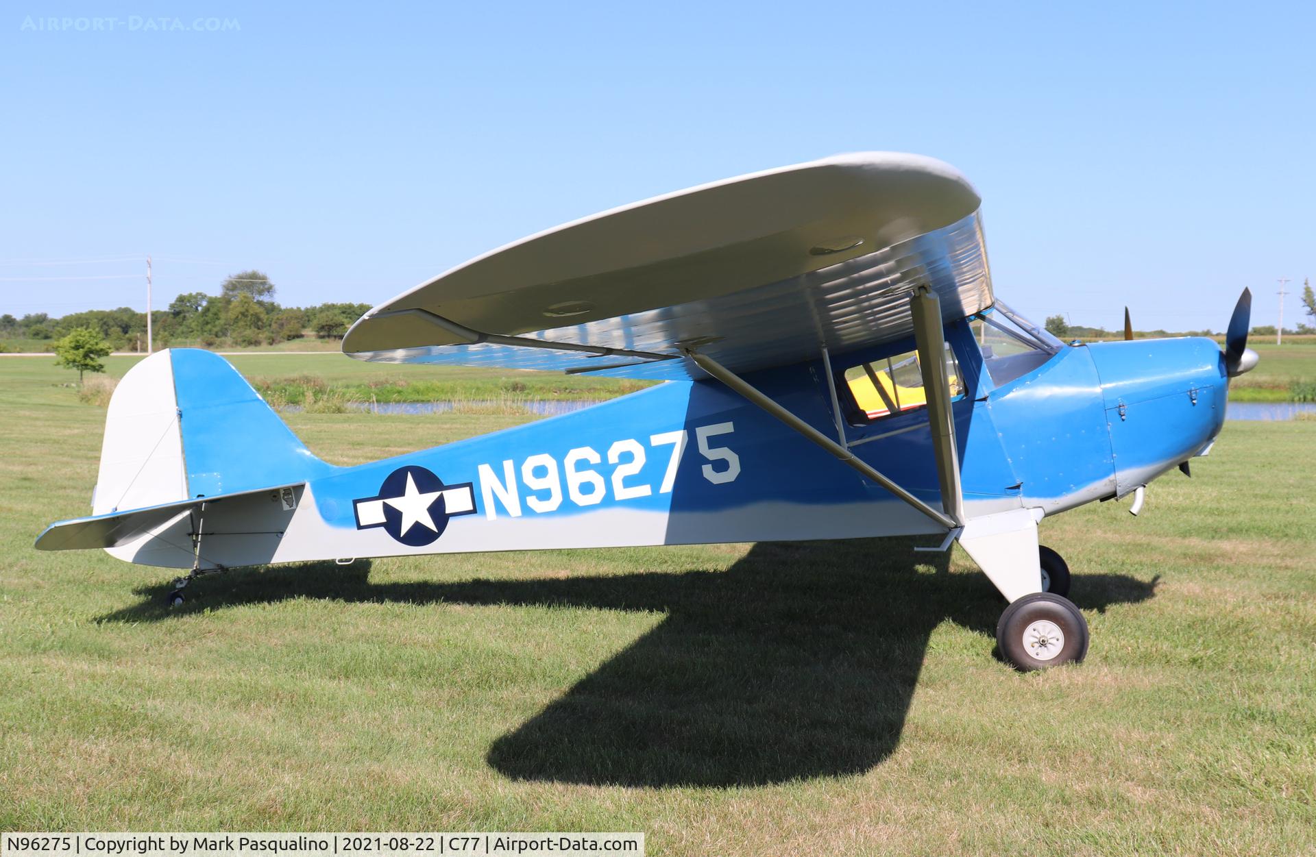 N96275, 1946 Taylorcraft BC12-D C/N 8575, Taylorcraft BC12-D