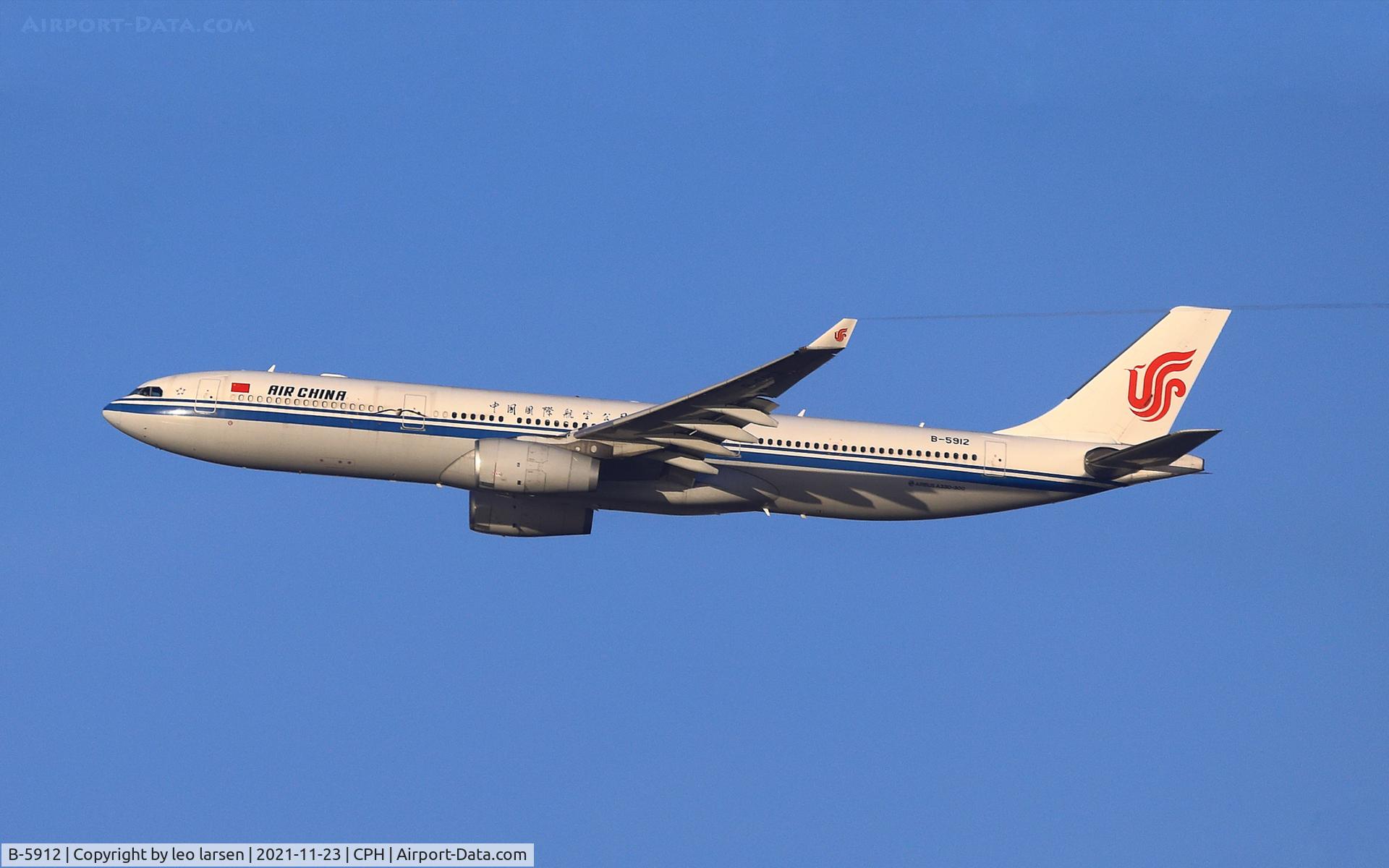 B-5912, 2013 Airbus A330-343X C/N 1493, Copenhagen 23.11.2021