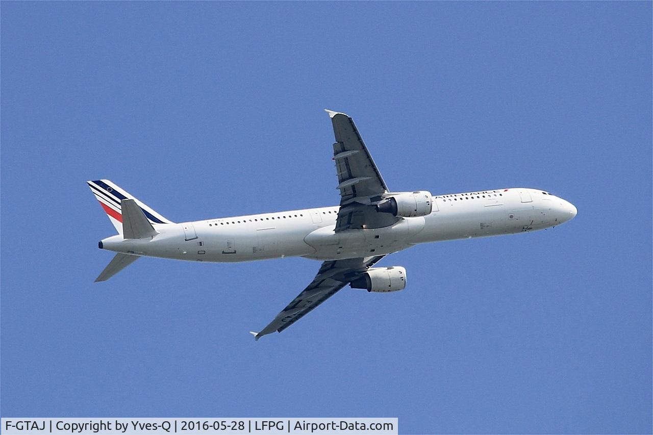 F-GTAJ, 2001 Airbus A321-211 C/N 1476, Airbus A321-211, Climbing from rwy 06R, Roissy Charles De Gaulle Airport (LFPG-CDG)
