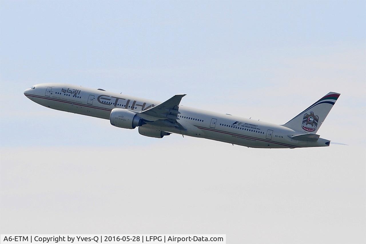 A6-ETM, 2012 Boeing 777-3FX/ER C/N 39688, Boeing 777-3FX(ER), Climbing from rwy 08L, Roissy Charles De Gaulle airport (LFPG-CDG)