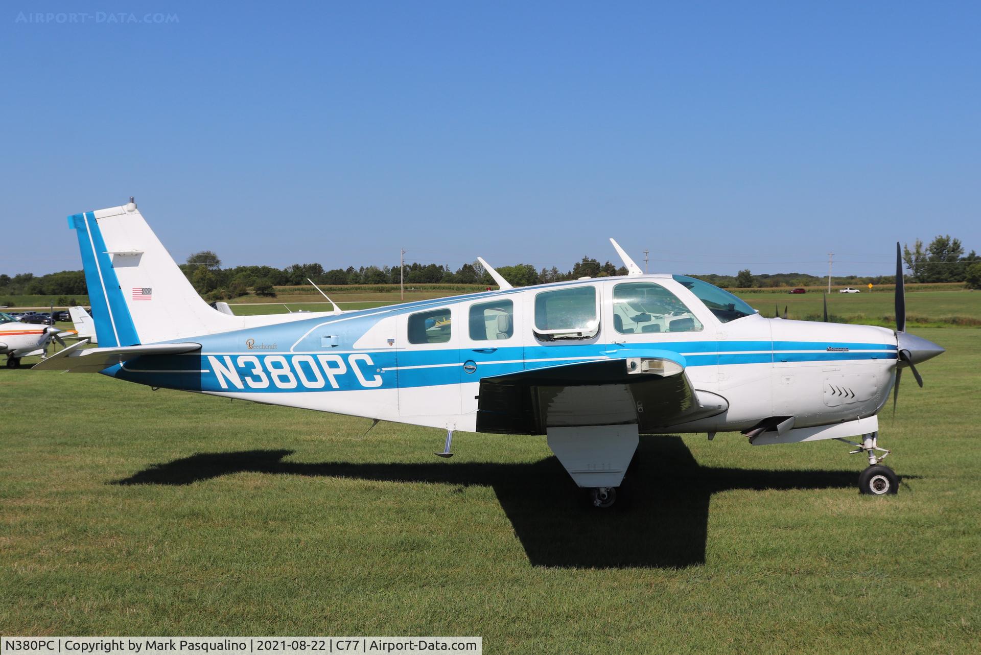 N380PC, 1978 Beech A36 Bonanza 36 C/N E-1384, Beech A36