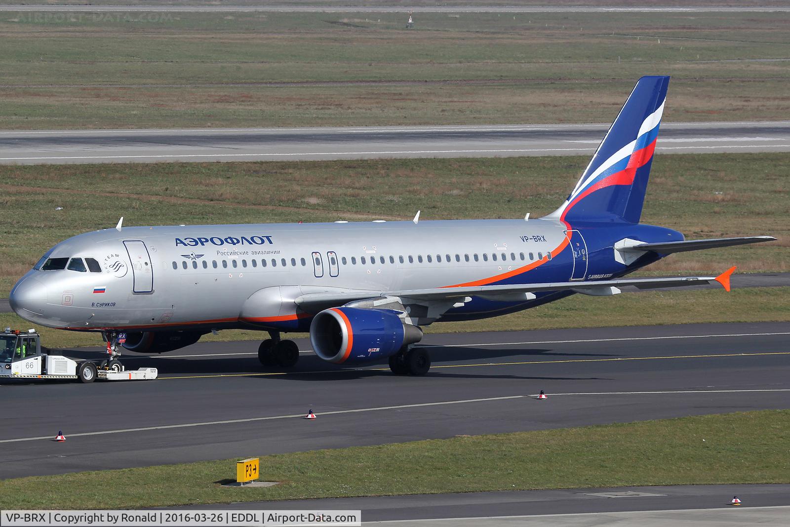 VP-BRX, 2007 Airbus A320-214 C/N 3063, at dus
