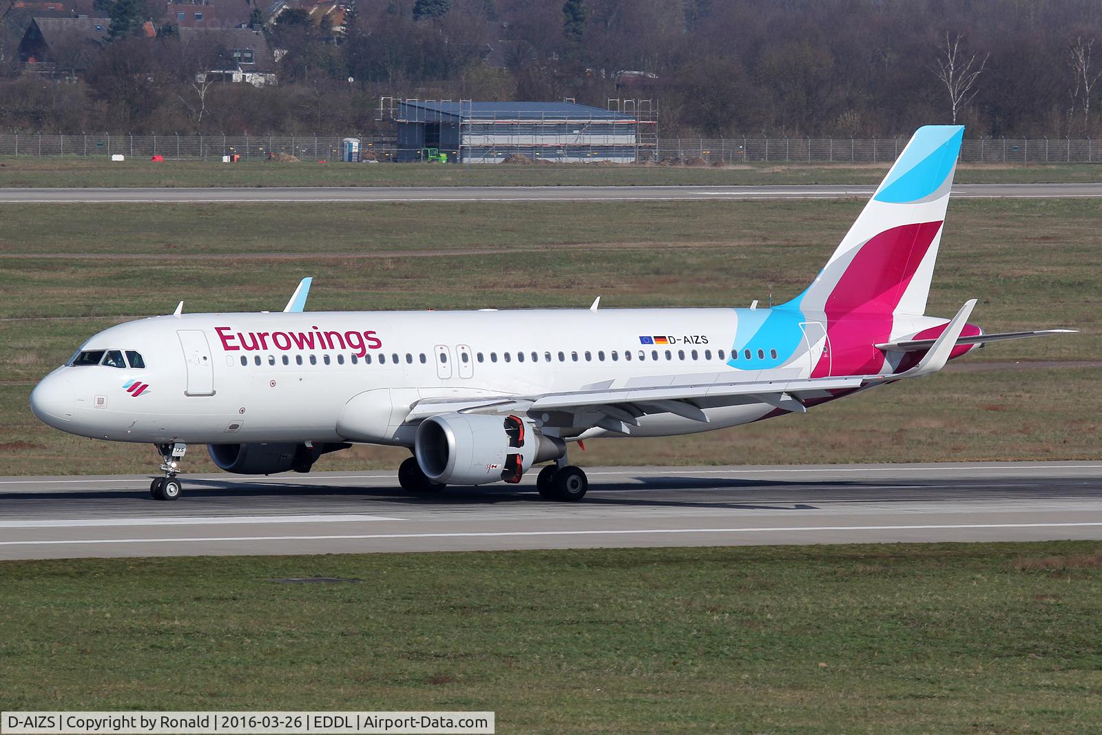 D-AIZS, 2013 Airbus A320-214 C/N 5557, at dus