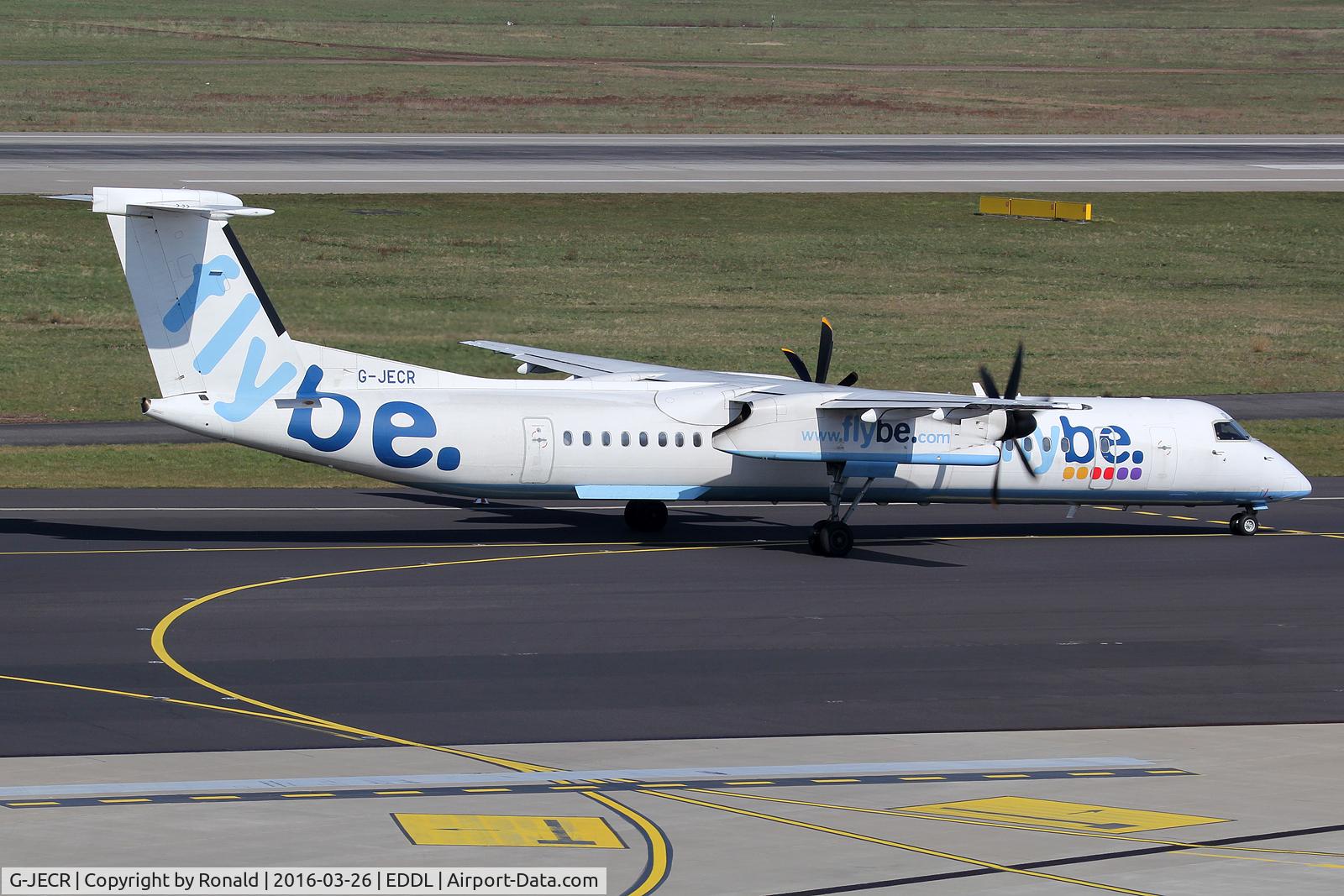 G-JECR, 2006 De Havilland Canada DHC-8-402Q Dash 8 C/N 4139, at dus