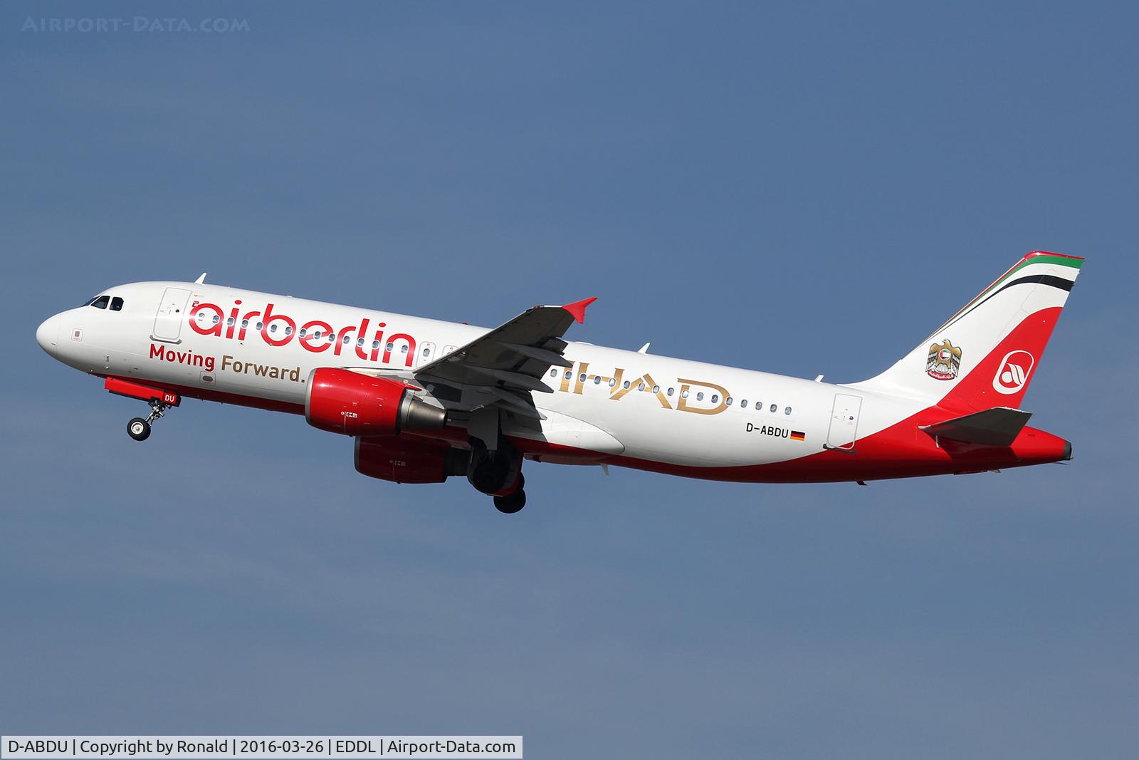 D-ABDU, 2008 Airbus A320-214 C/N 3516, at dus