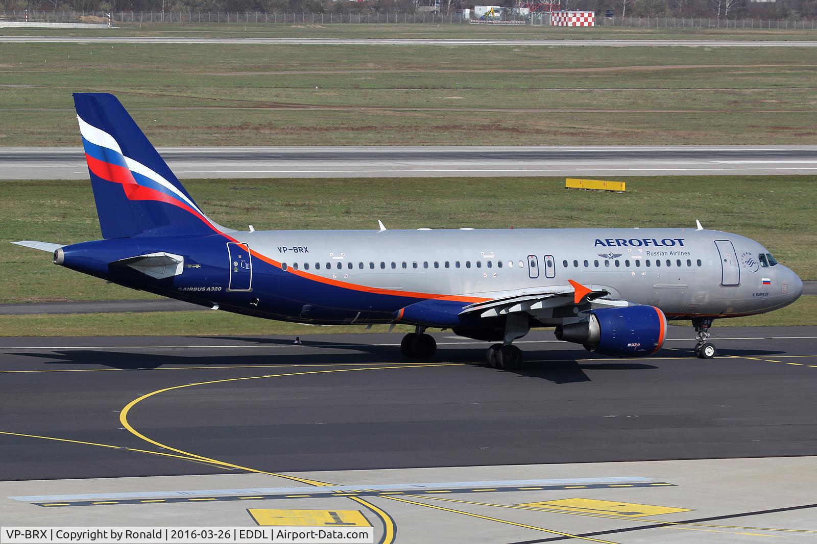 VP-BRX, 2007 Airbus A320-214 C/N 3063, at dus