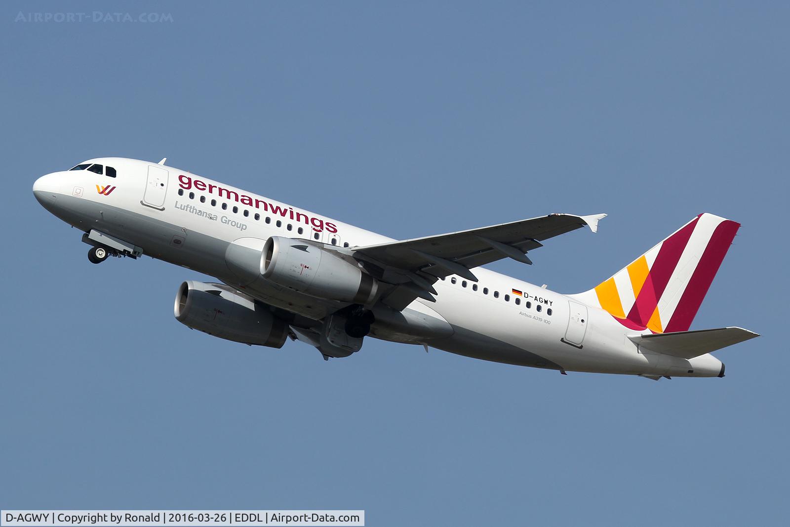 D-AGWY, 2013 Airbus A319-132 C/N 5941, at dus
