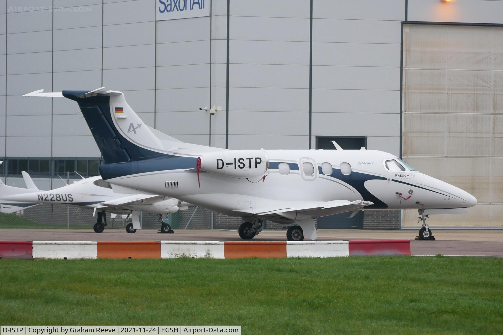 D-ISTP, 2010 Embraer EMB-500 Phenom 100 C/N 50000147, Parked at Norwich.