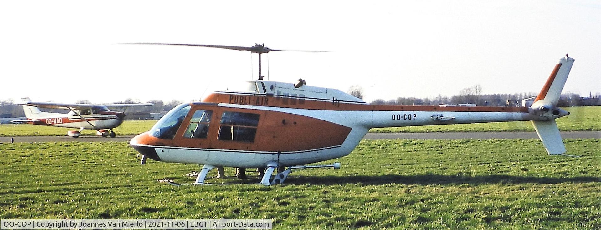 OO-COP, 1971 Agusta AB-206A JetRanger C/N 8284, Slide scan