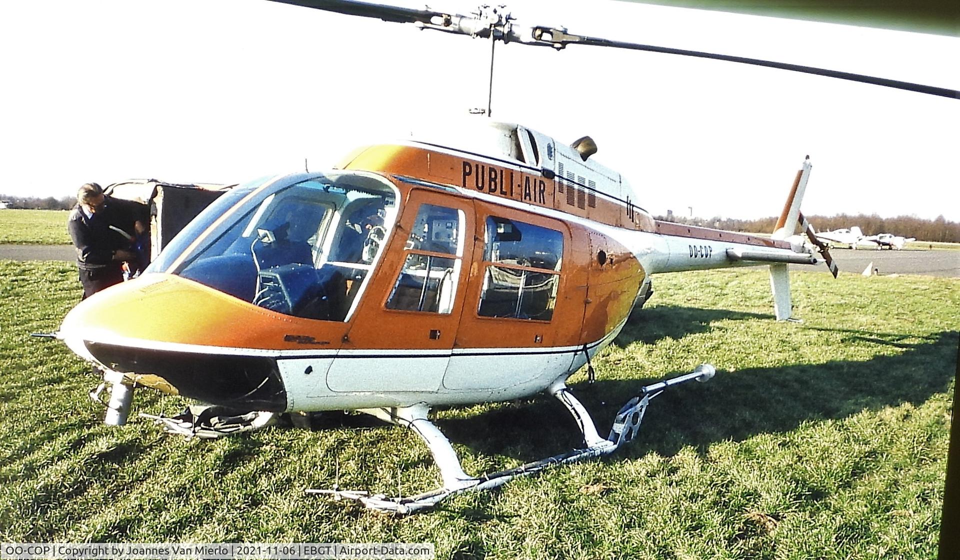 OO-COP, 1971 Agusta AB-206A JetRanger C/N 8284, Slide scan