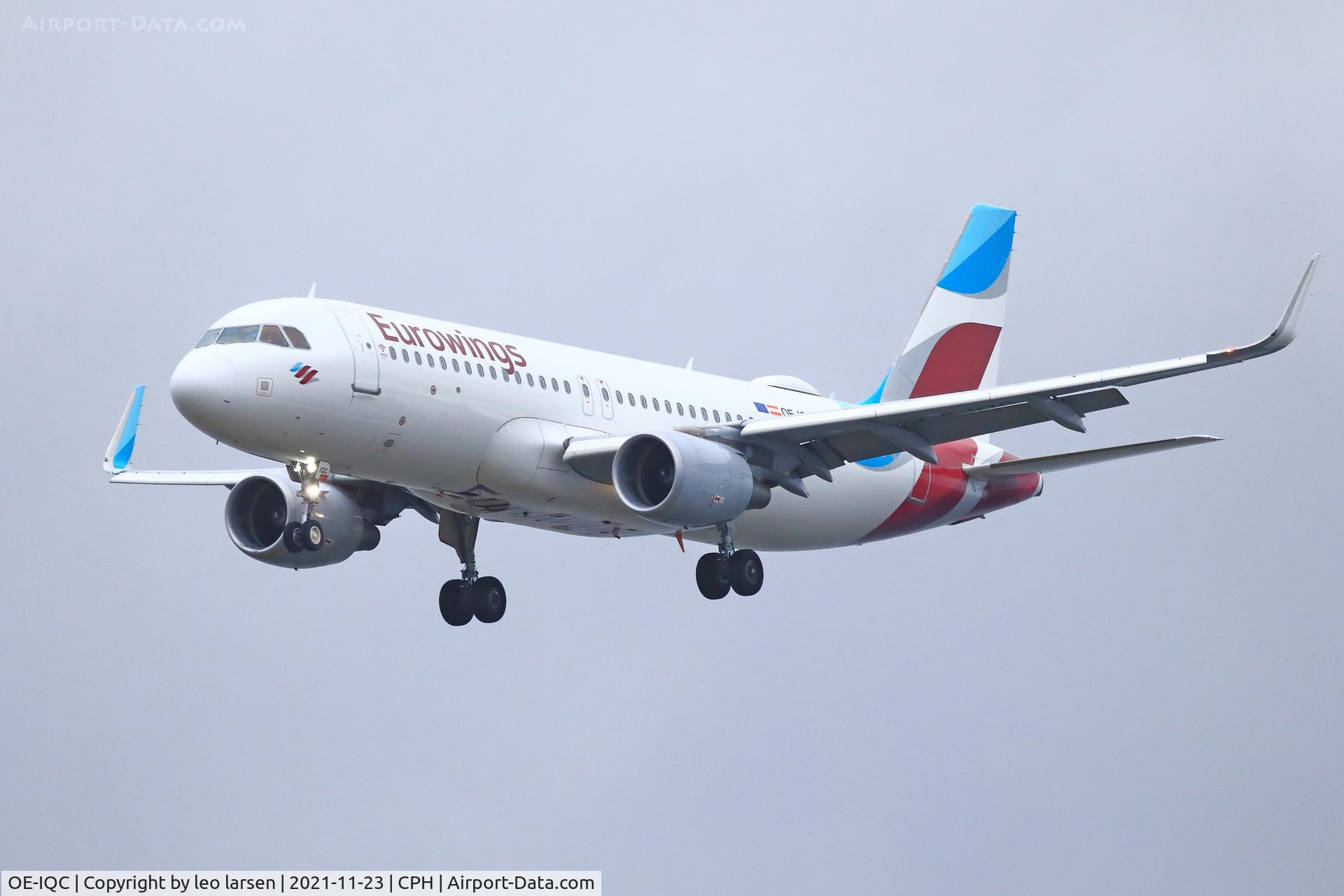 OE-IQC, 2016 Airbus A320-214 C/N 7019, Copenhagen 23.11.2021