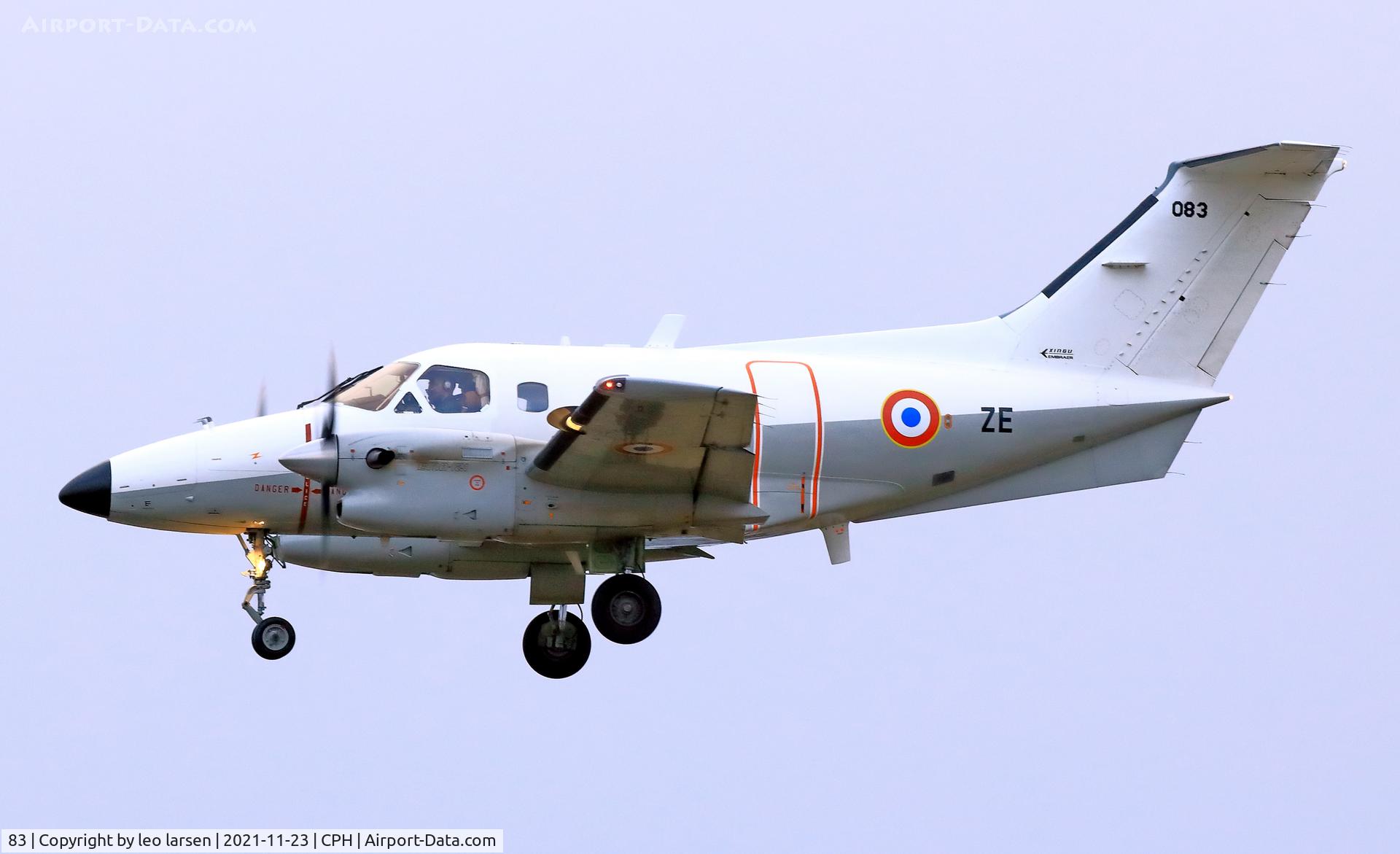 83, Embraer EMB-121AN Xingu C/N 121083, Copenhagen 23.11.2021