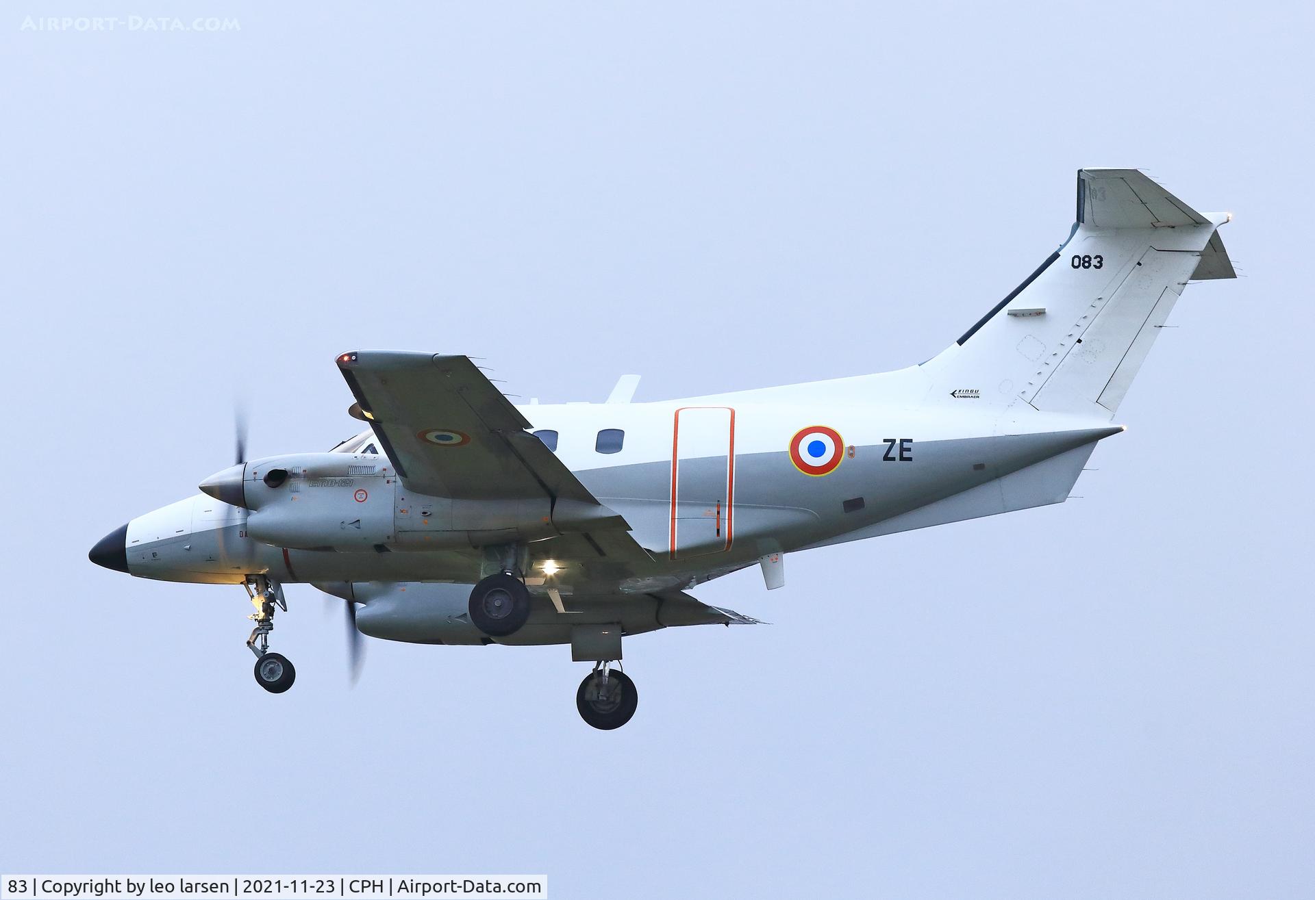 83, Embraer EMB-121AN Xingu C/N 121083, Copenhagen 23.11.2021