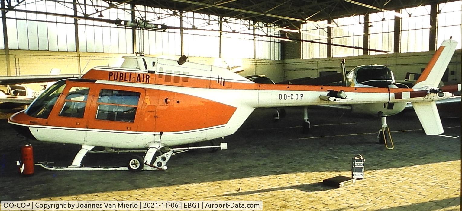 OO-COP, 1971 Agusta AB-206A JetRanger C/N 8284, Slide scan