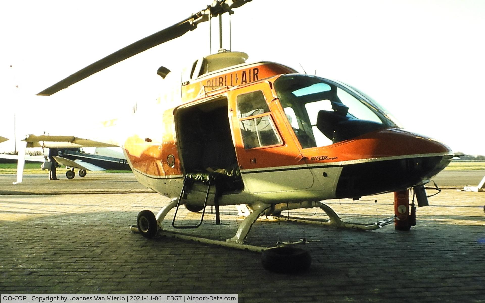 OO-COP, 1971 Agusta AB-206A JetRanger C/N 8284, Slide scan