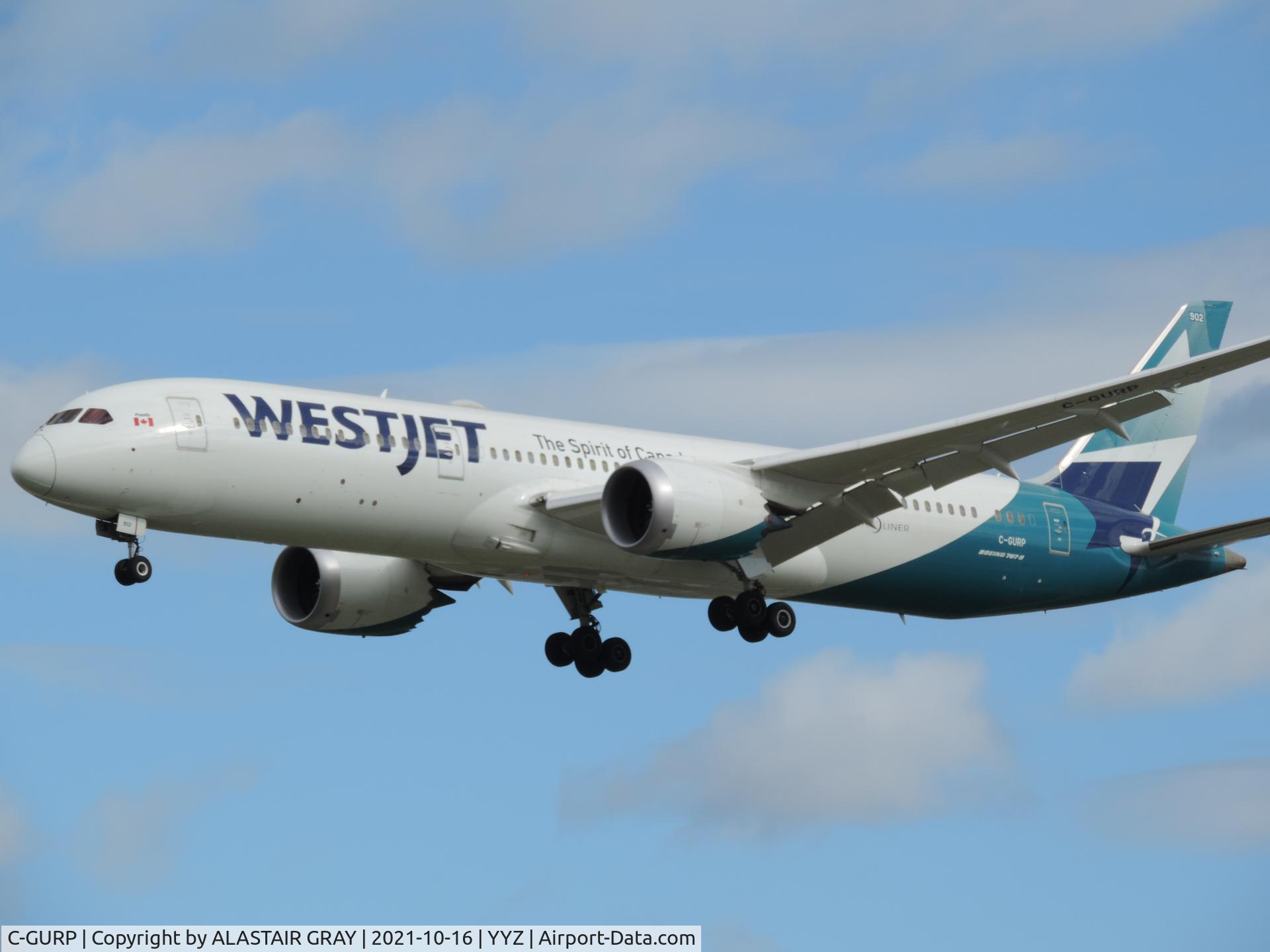 C-GURP, 2019 Boeing 787-9 Dreamliner Dreamliner C/N 64975, Landing on runway 33L always a joy.