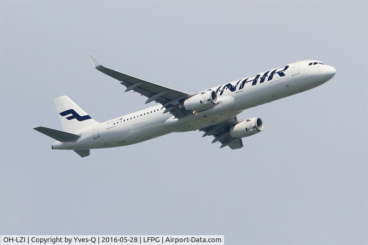 OH-LZI, 2013 Airbus A321-231 C/N 5922, Airbus A321-231, Climbing from rwy 06R, Roissy Charles De Gaulle airport (LFPG-CDG)