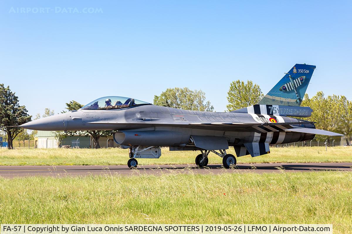 FA-57, 1980 SABCA F-16AM Fighting Falcon C/N 6H-57, Taxi