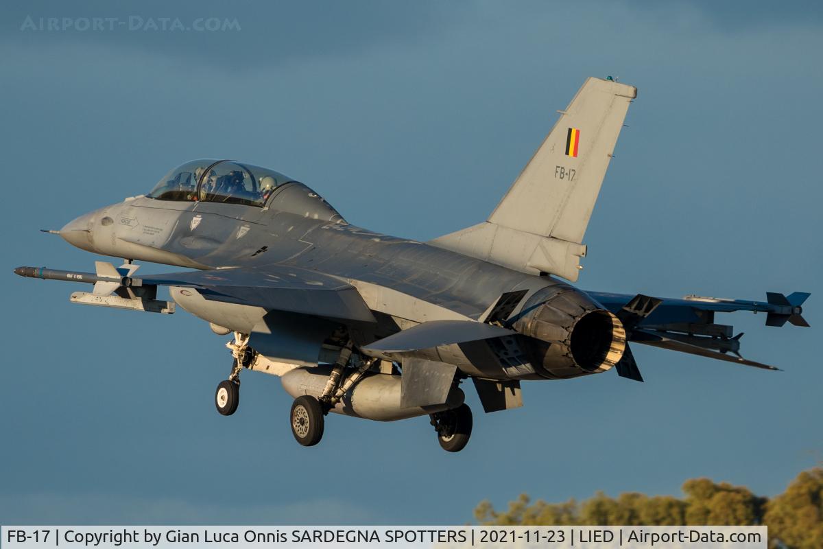 FB-17, 1983 SABCA F-16BM Fighting Falcon C/N 6J-17, Landing35l