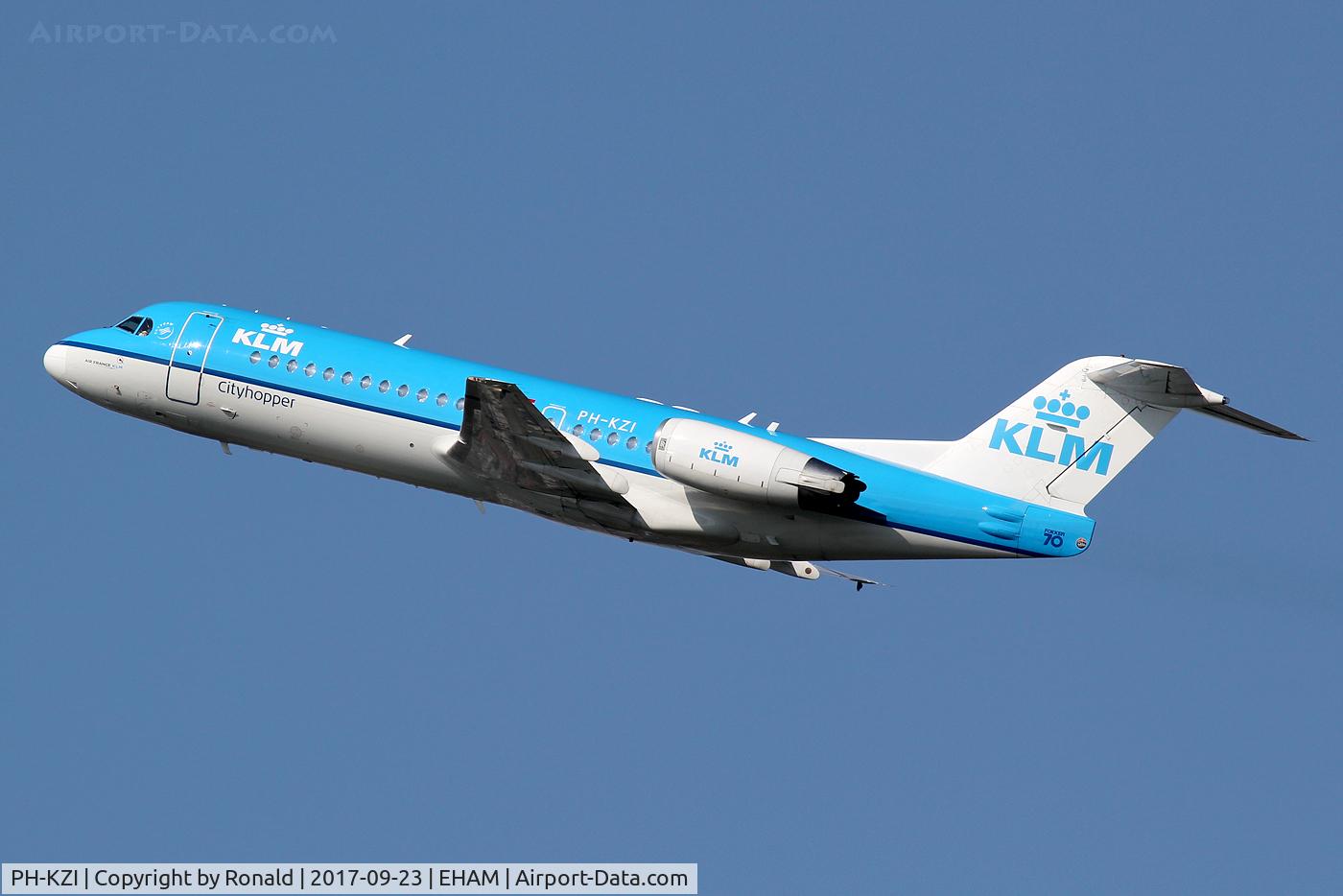 PH-KZI, 1997 Fokker 70 (F-28-0070) C/N 11579, at spl