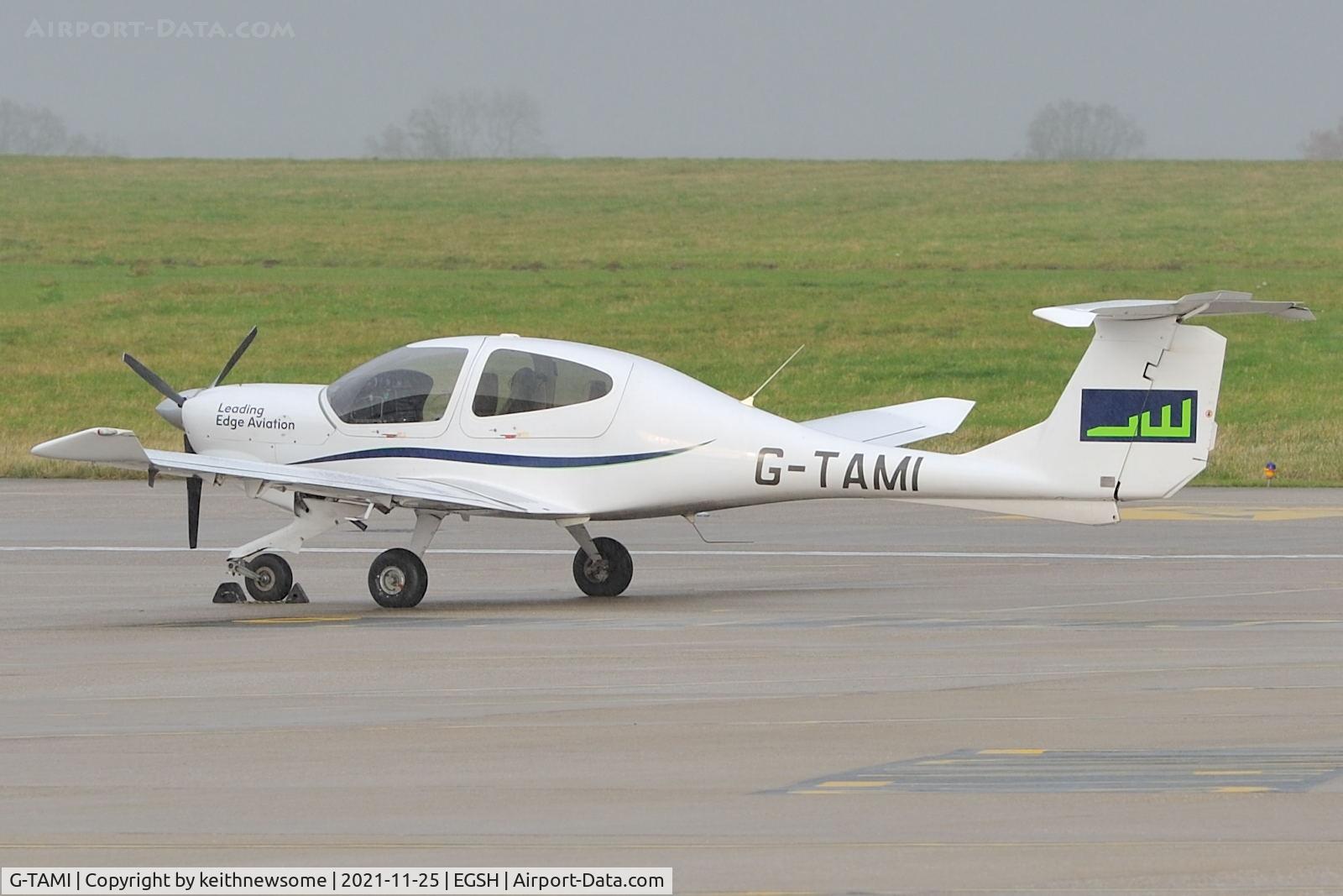 G-TAMI, 2006 Diamond DA-40D TDi Diamond Star C/N D4.210, Parked at Norwich.