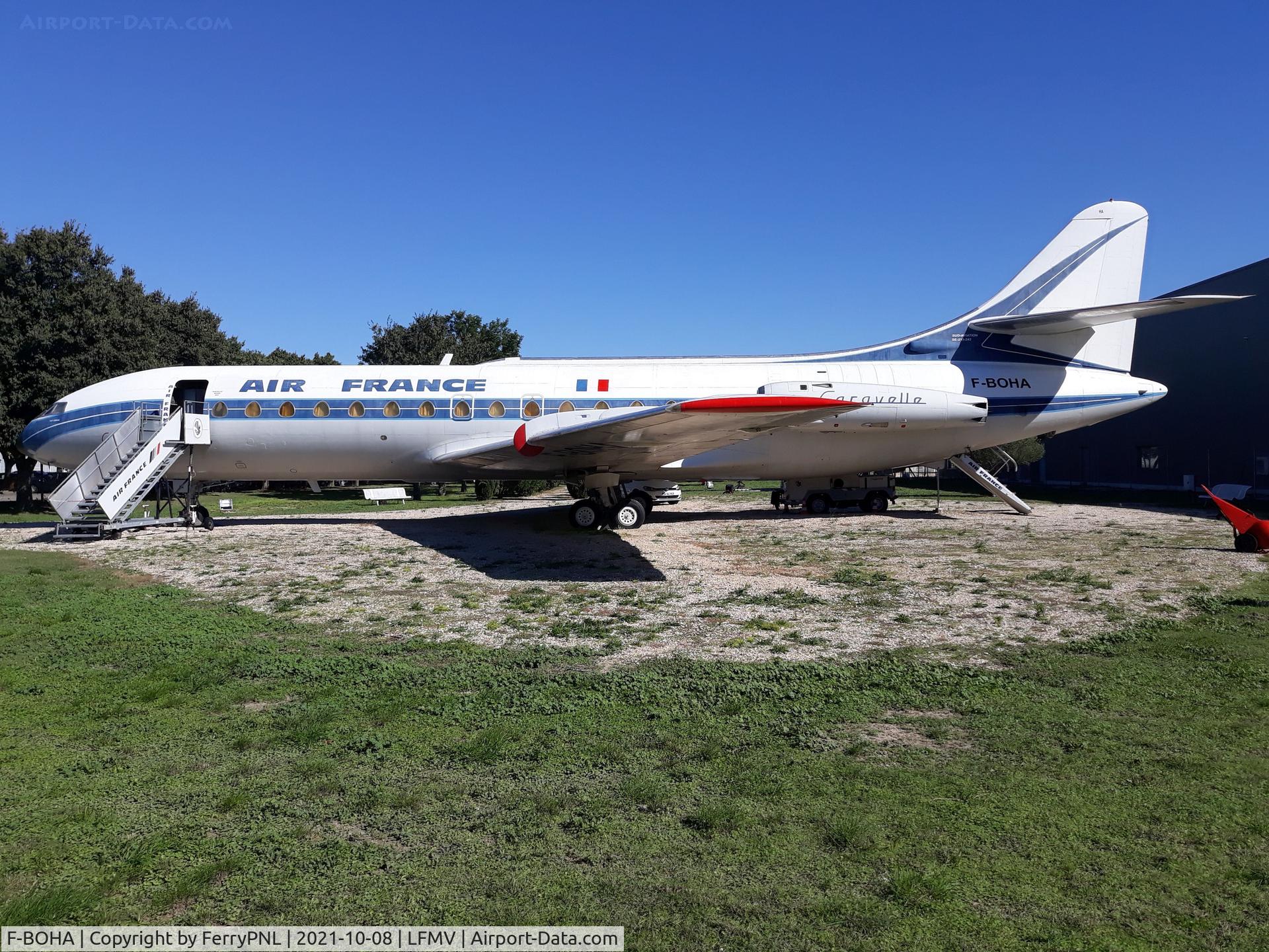 F-BOHA, 1968 Sud Aviation SE-210 Caravelle III C/N 242, Former Air France SE210 Caravelle beautifully restored on display in Avignon.