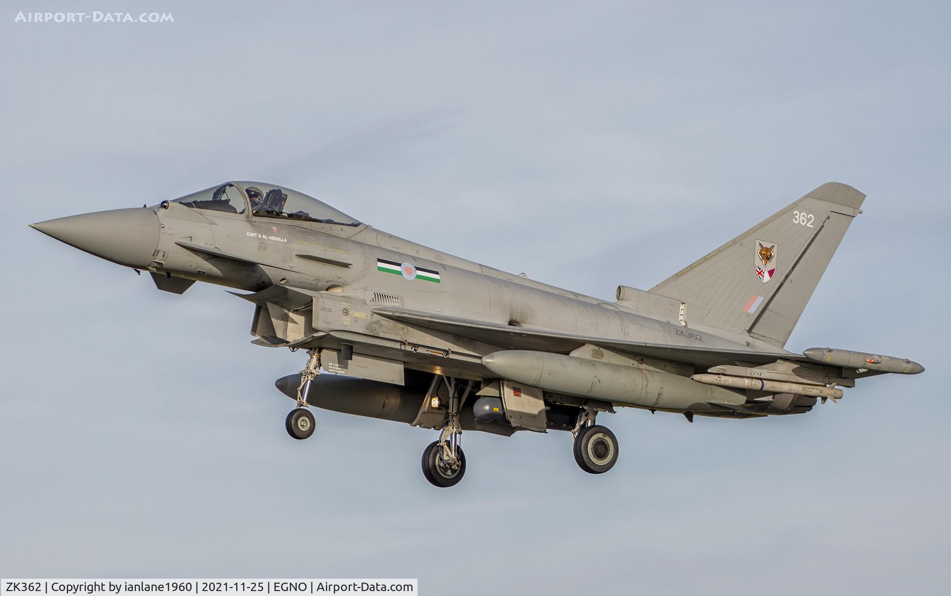 ZK362, 2014 Eurofighter EF-2000 Typhoon FGR.4 C/N BS123/442, 12 Squadron