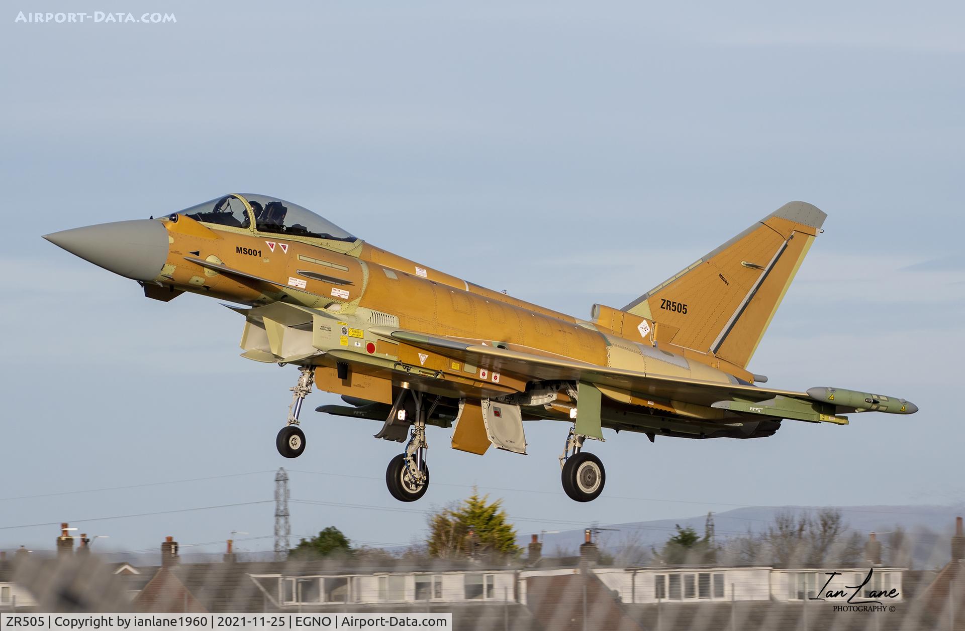 ZR505, 2021 Eurofighter EF-2000 Typhoon C/N MS001, 1st Flight at BAE Warton