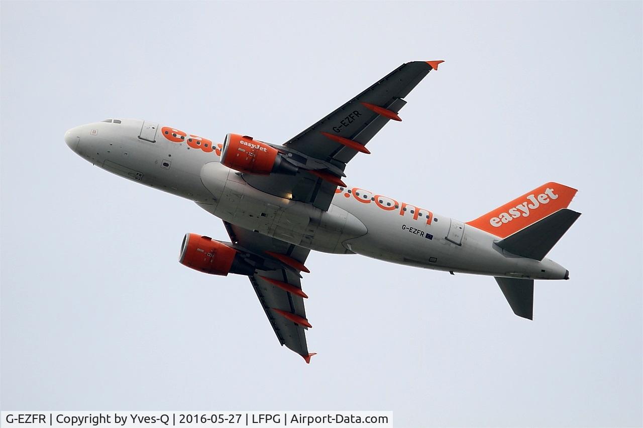 G-EZFR, 2009 Airbus A319-111 C/N 4125, Airbus A319-111, Climbing from rwy 27L, Roissy Charles De Gaulle airport (LFPG-CDG)
